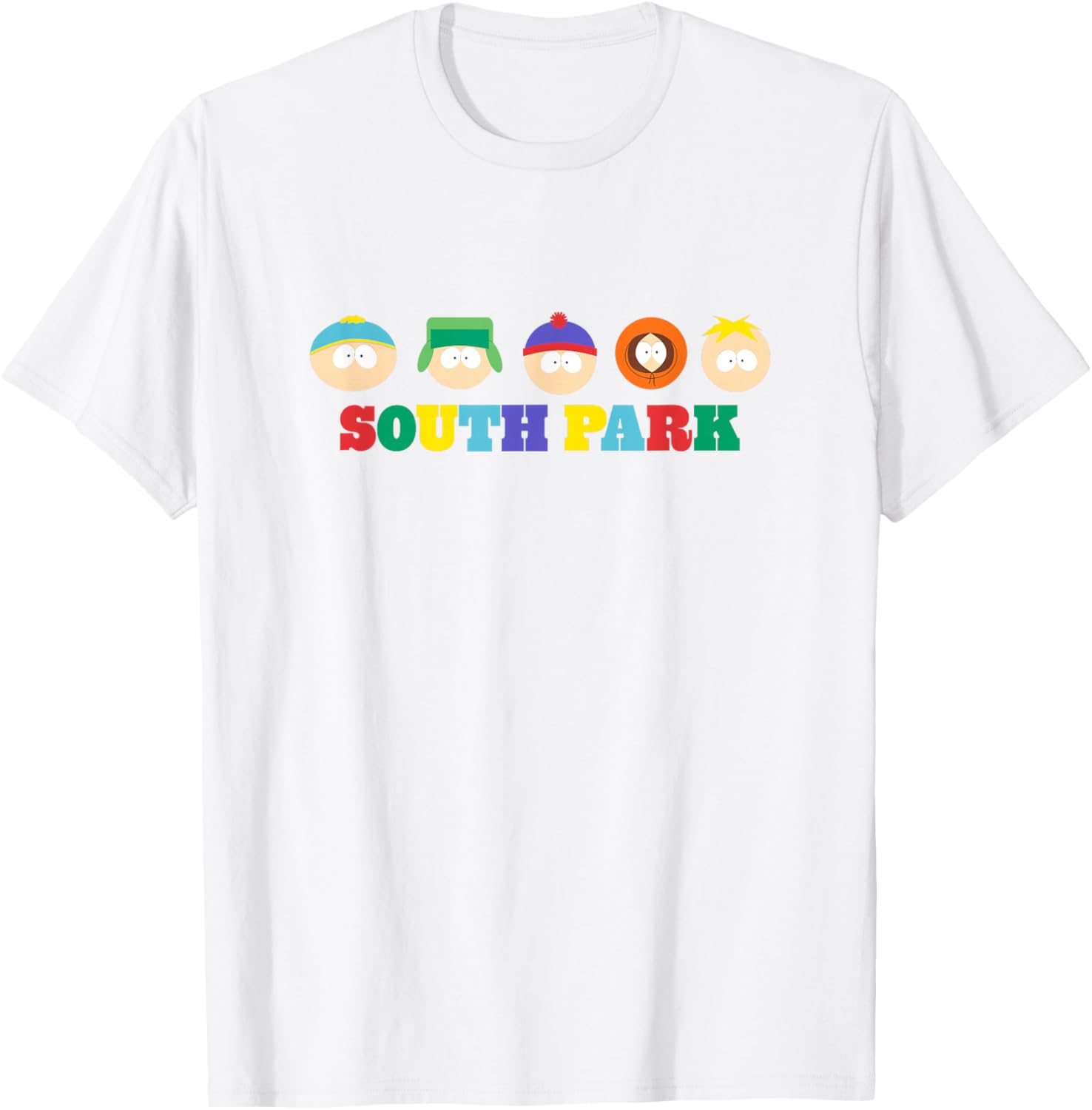 South Park Colorful Floating Heads T-Shirt for Fun Group Style - 5