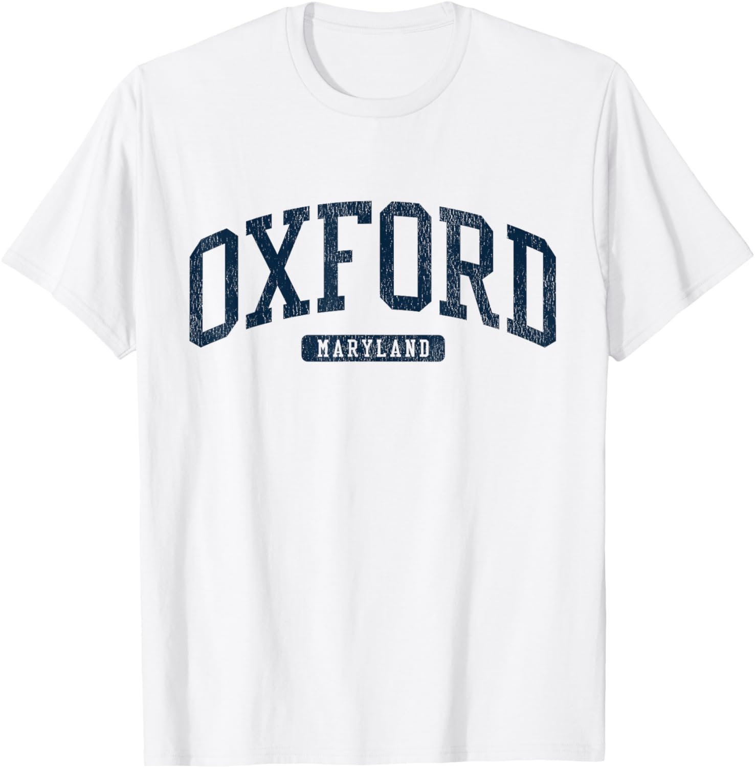 Oxford Maryland College Style Blue T-Shirt for Students and Alumni - 5
