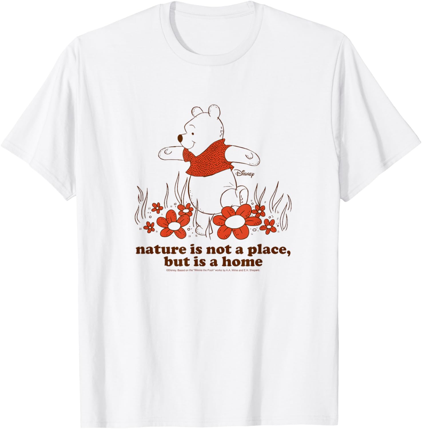 Winnie The Pooh Nature T-Shirt Cozy Home Inspired Apparel for All - 3