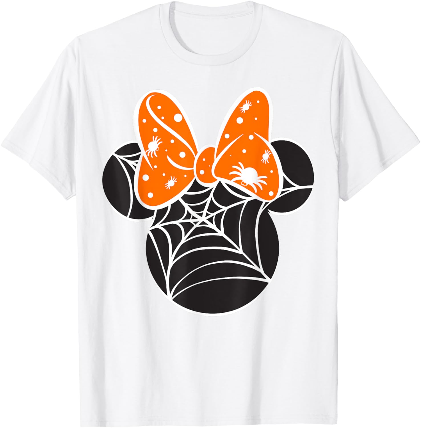 Disney Mickey and Friends Halloween Minnie Spider Web Logo T-Shirt - 1