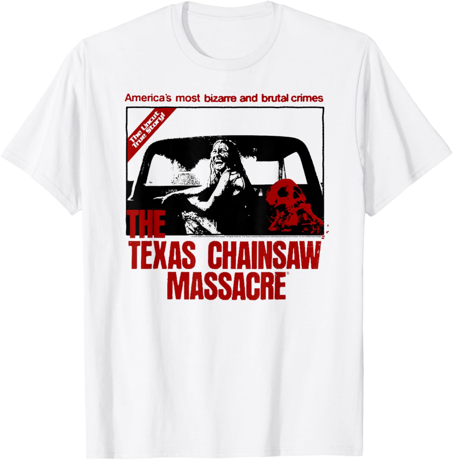 Texas Chainsaw Massacre Back of Truck Sally Horror T-Shirt for Fans - 1