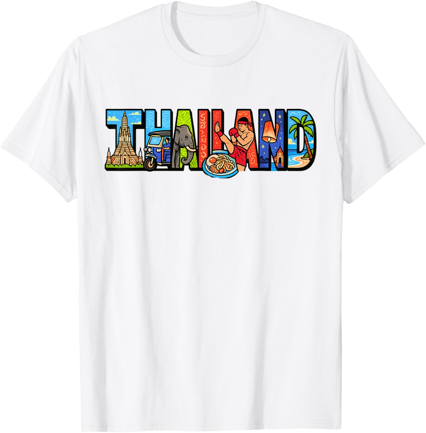 Thailand Souvenir T-Shirt for Thai Culture Lovers - Unique Travel Gift - 6