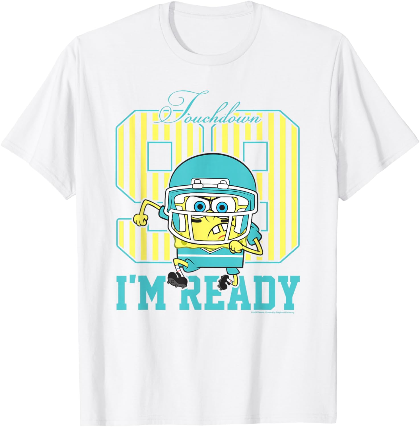 SpongeBob SquarePants Retro Touchdown T-Shirt for Fun Fashion Lovers - 1