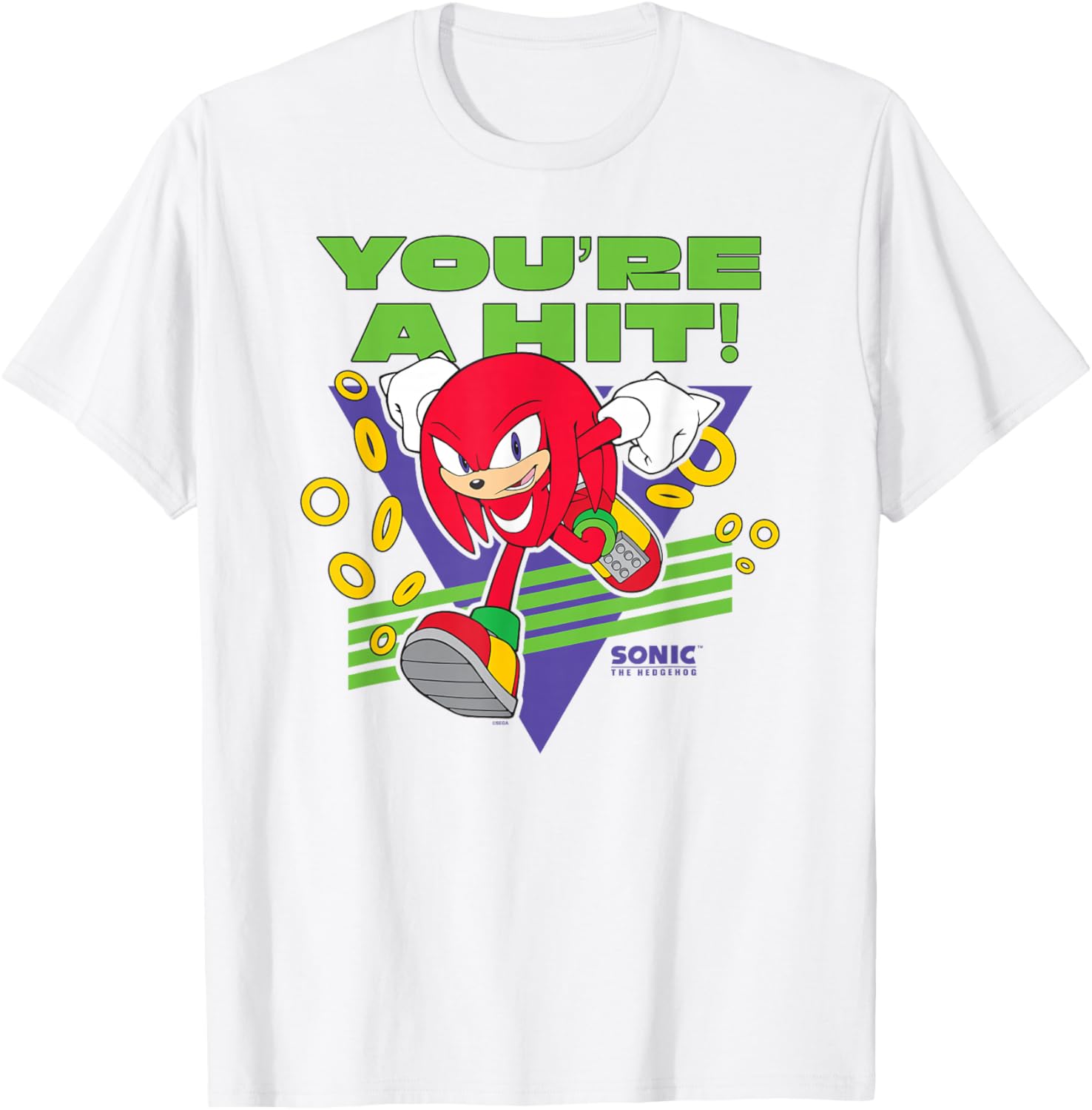 Sonic The Hedgehog Father's Day Knuckles You're A Hit T-Shirt for Dads - 4