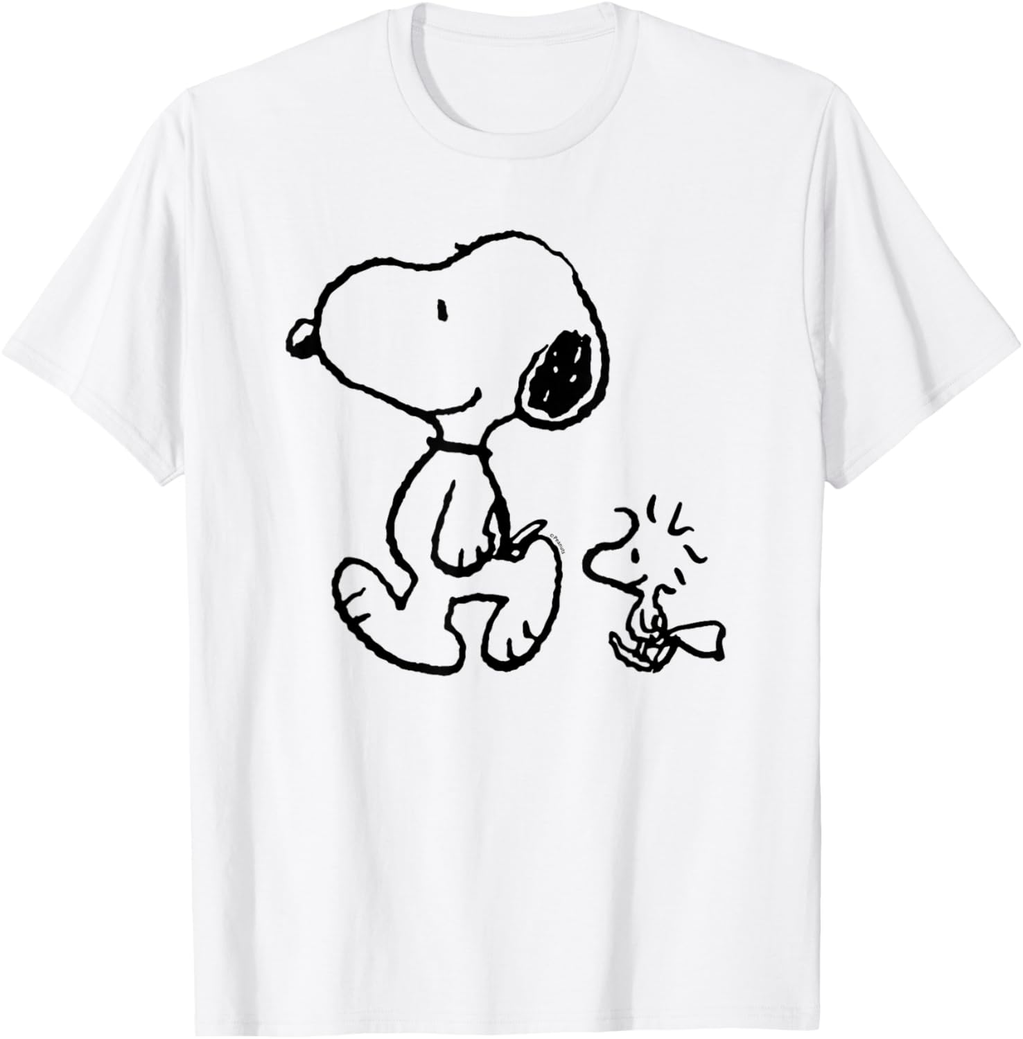 Snoopy Woodstock Walk T-Shirt Fun Peanuts Graphic Tee for Fans - 10