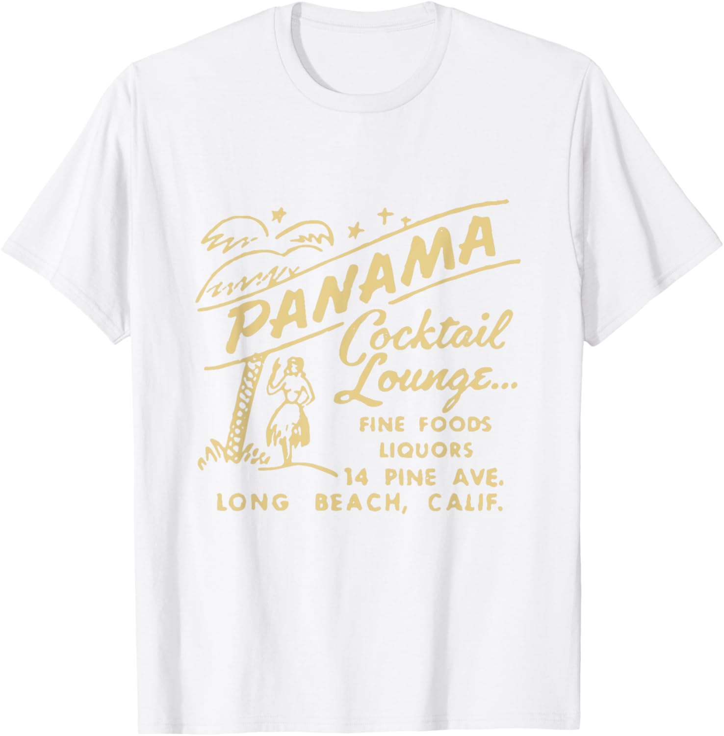 Panama Cocktail Lounge Unisex T-Shirt for Men and Women in Long Beach CA - 14