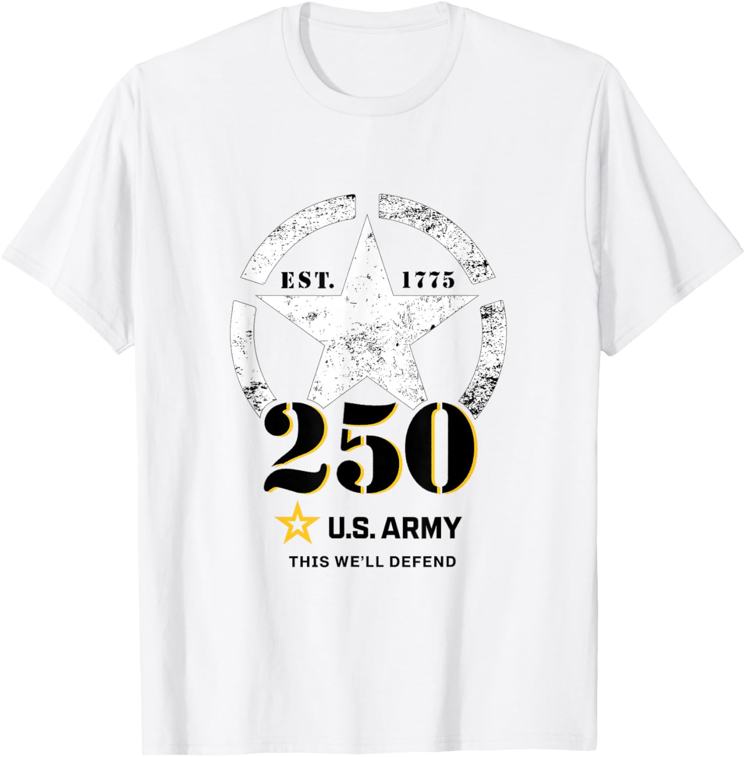 Official U.S. Army 250th Birthday This We'll Defend T-Shirt for All Ages - 2