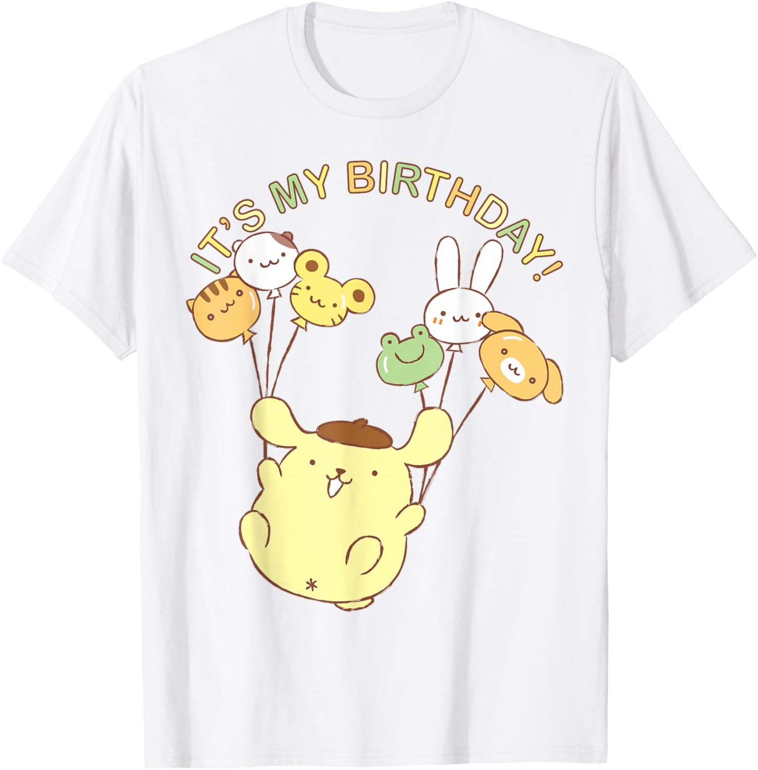 Pompompurin It's My Birthday T-Shirt Cute Design for Celebrations - 3