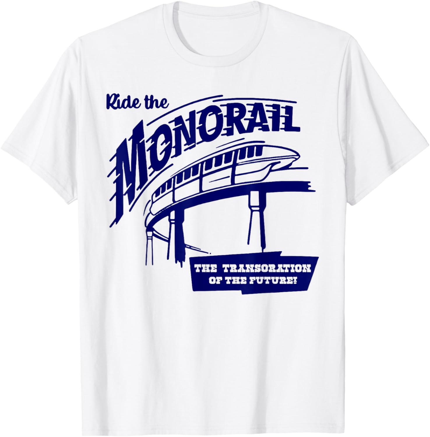 Ride the Monorail T-Shirt - Fun Future Transportation Apparel for Everyone - 4