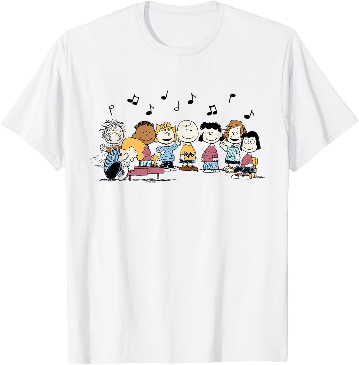 Peanuts Character Music T-Shirt featuring Charlie Brown and Friends - 9
