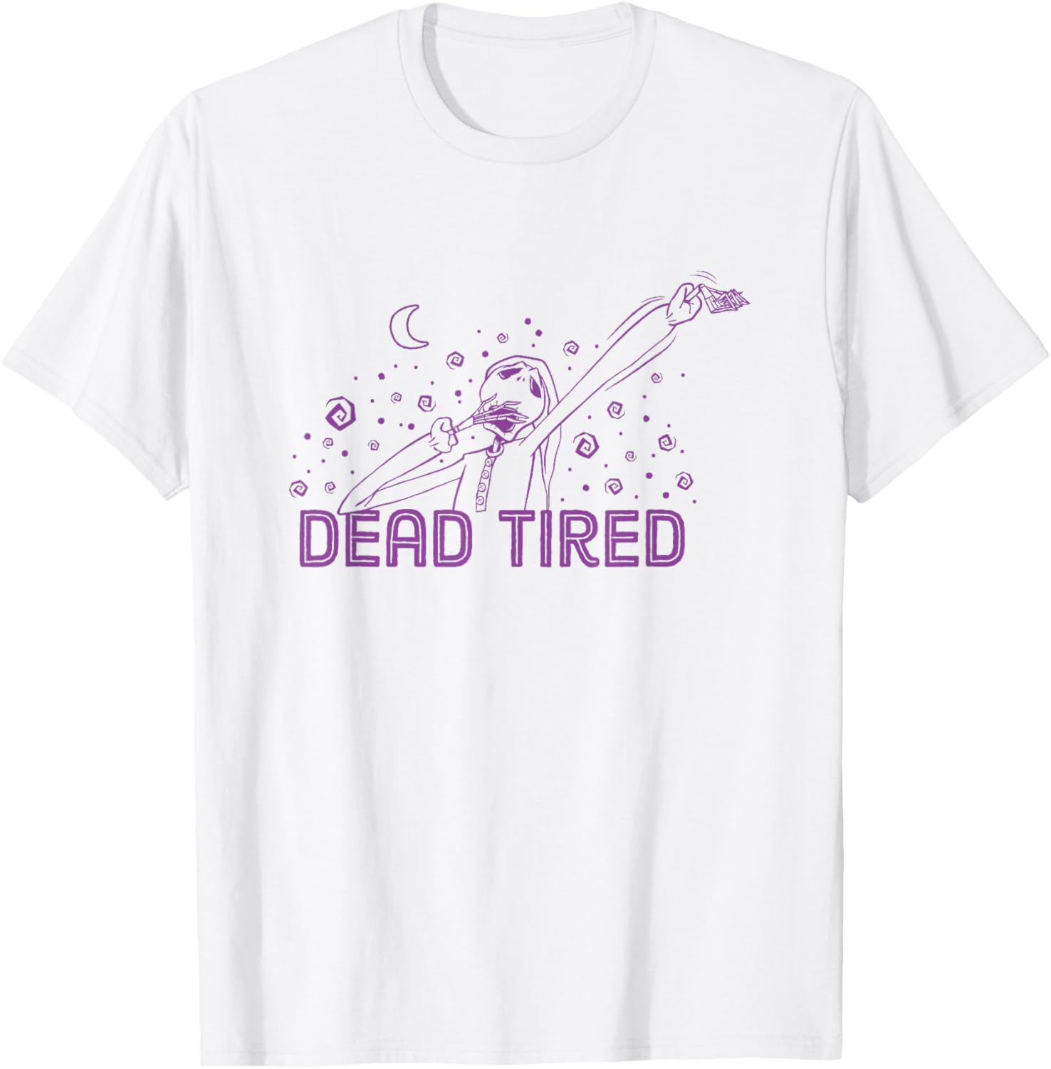 Disney Nightmare Before Christmas Dead Tired Jack T-Shirt for Fans - 3