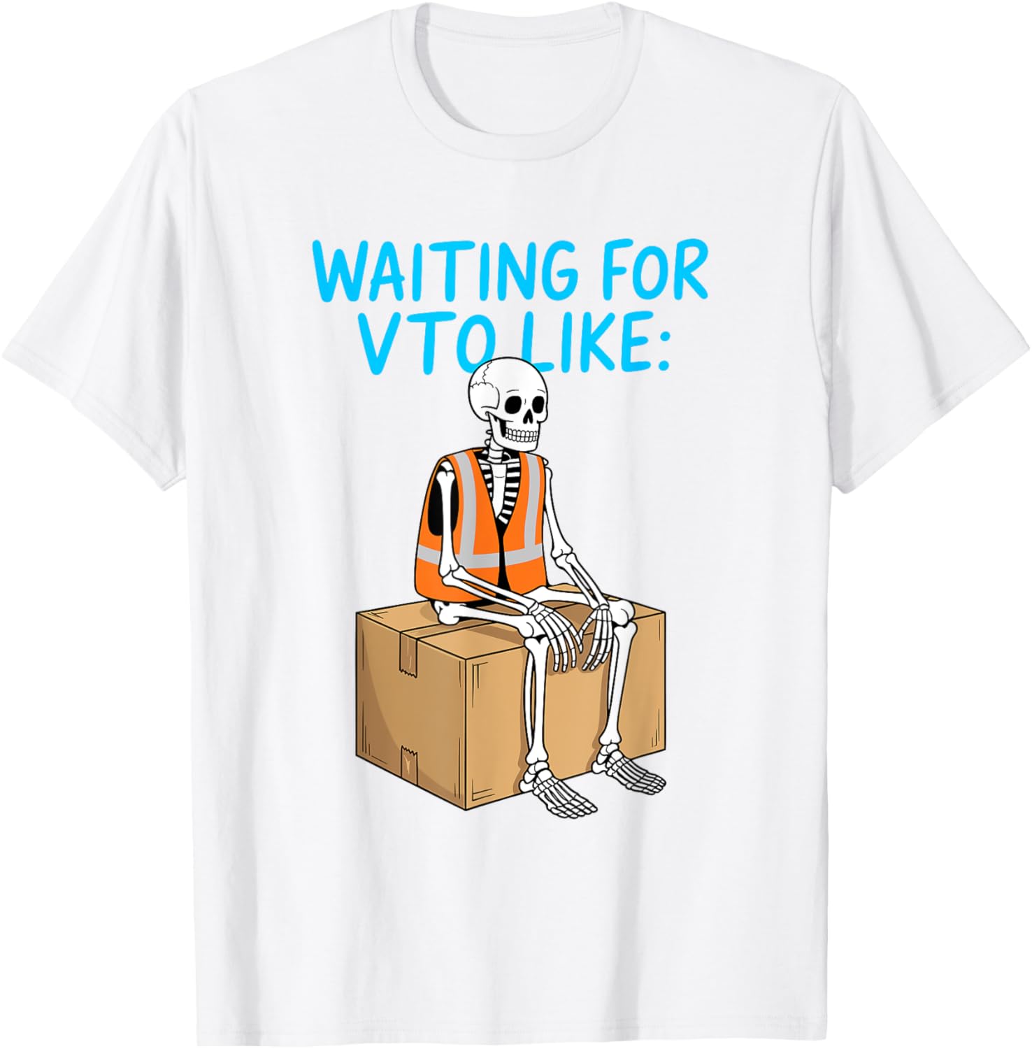 VTO Coworker Associate Skeleton T-Shirt for Fun Office Vibes - 1
