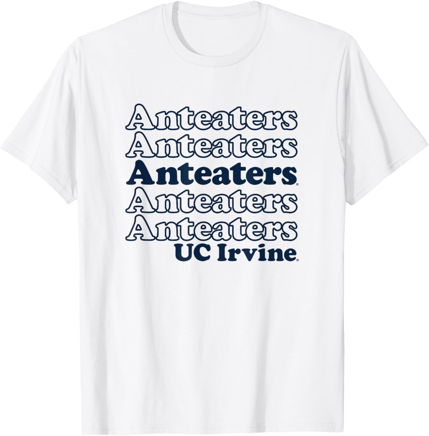 UC Irvine Anteaters Stacked Spirit T-Shirt for Sports Fans and Outdoors - 2