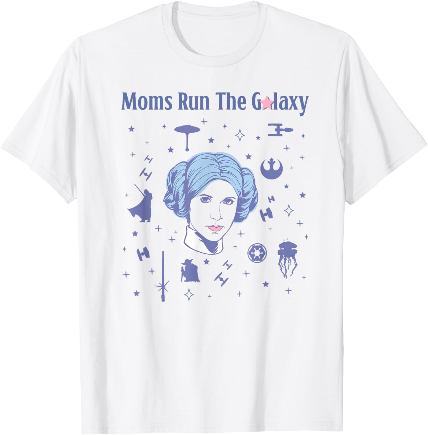Star Wars Mother's Day T-Shirt with Leia Portrait for Moms Who Inspire - 2