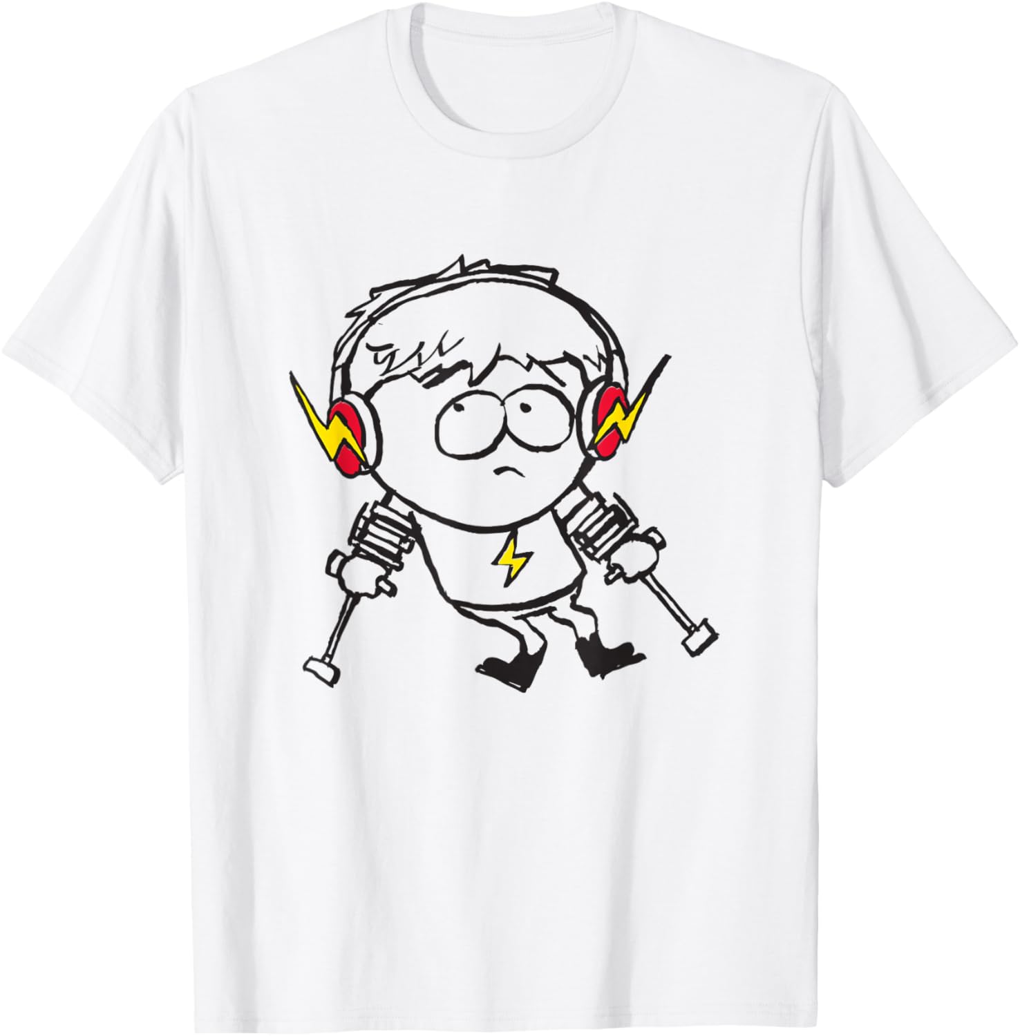 South Park Fast Jimmy Line Art T-Shirt - Fun Graphic Tee for Fans - 3