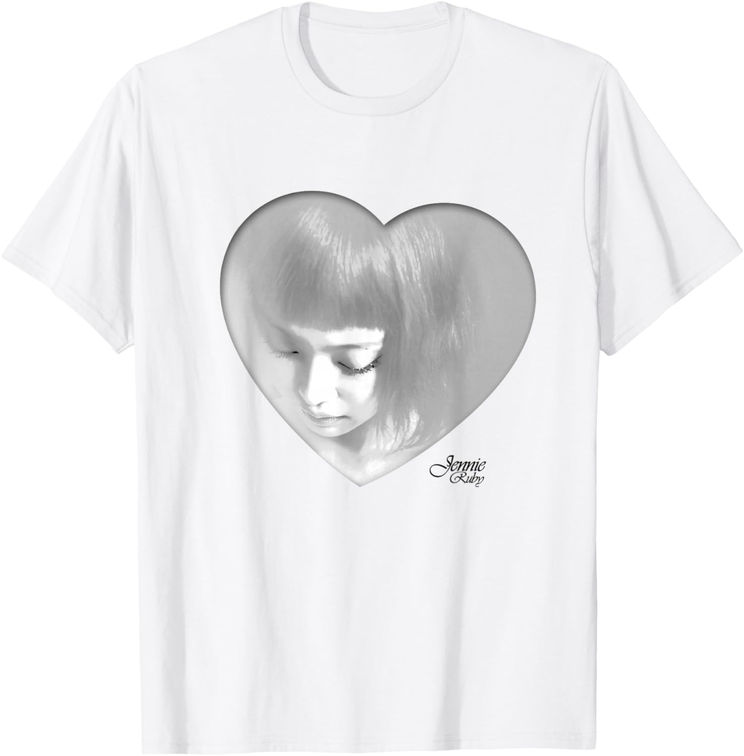 Official Jennie Ruby Heart T-Shirt for Fashionable Fans and Collectors - 1