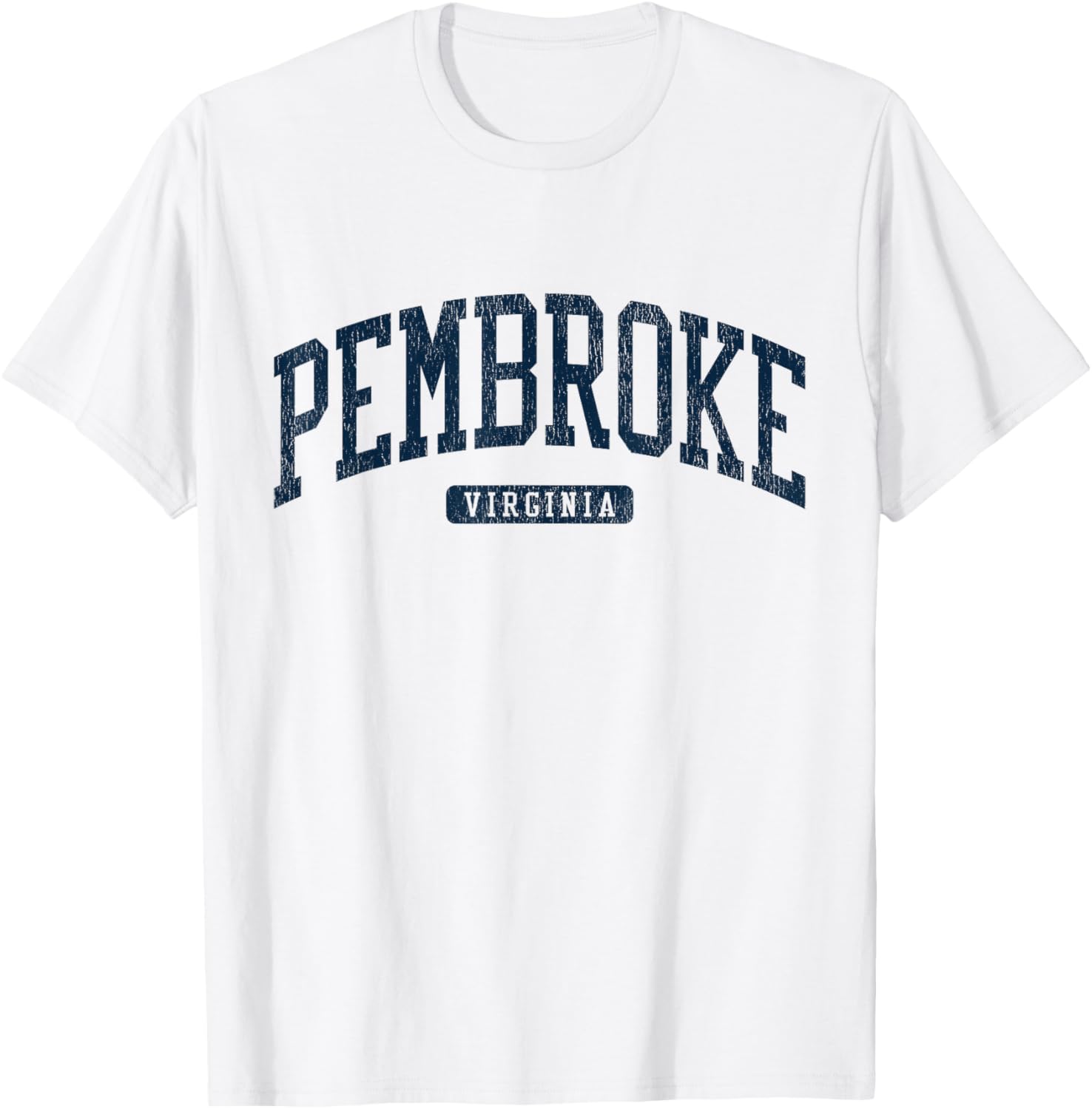 Pembroke Virginia College University Style Blue T-Shirt for Students - 16