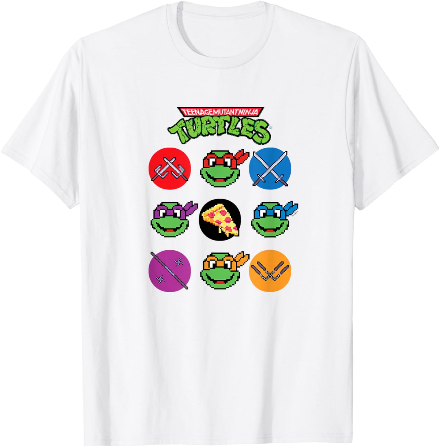 Teenage Mutant Ninja Turtles Grid Tee Stylish Youth Shirt for Fans - 1
