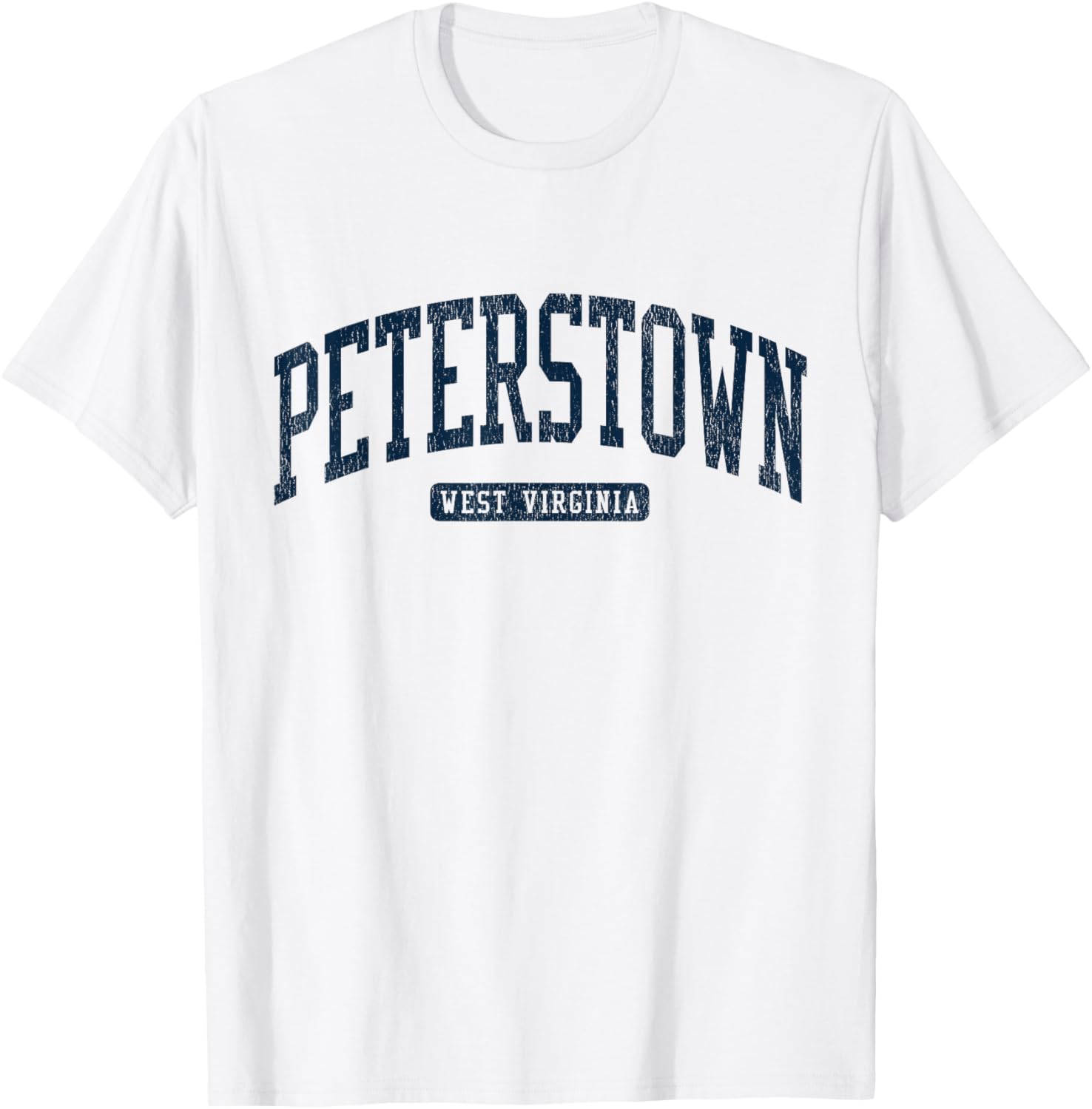 Peterstown WV College University Blue T-Shirt for Students and Alumni - 6