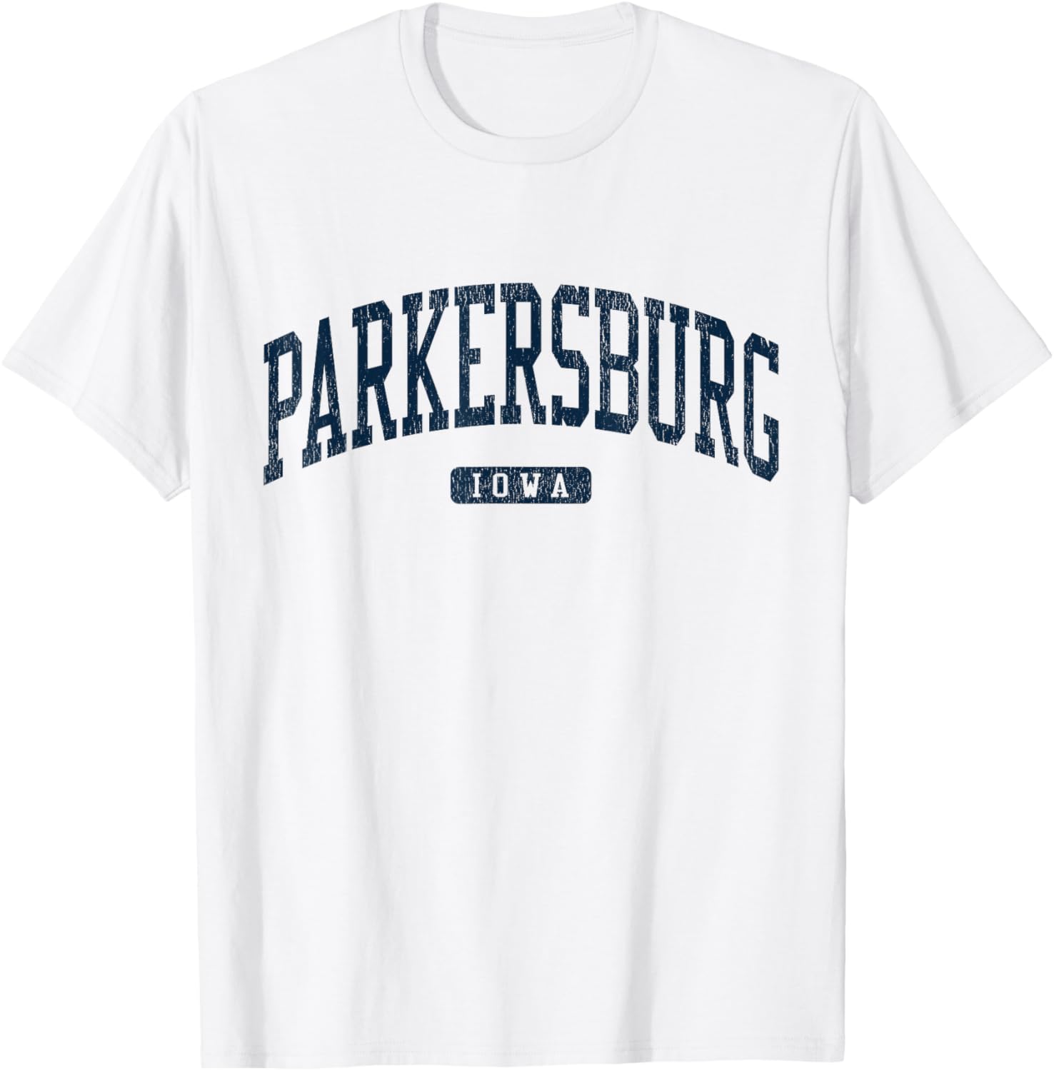 Stylish Blue Parkersburg Iowa College T-Shirt for Students and Alumni - 7