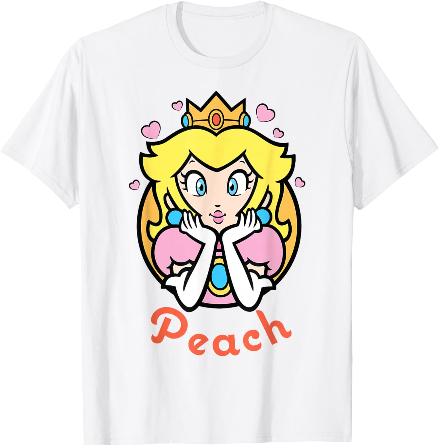 Nintendo Super Mario Princess Peach Portrait T-Shirt for Fans and Gamers - 2