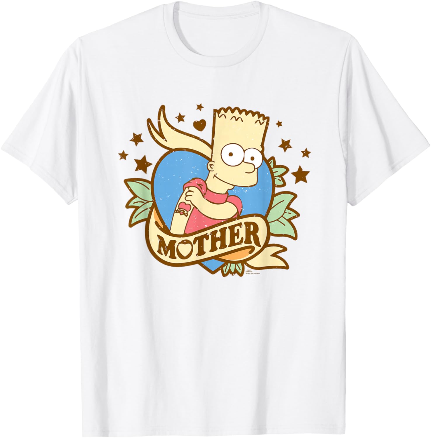 Retro Bart Simpson Mother's Day T-Shirt Gift for Moms and Fans - 27