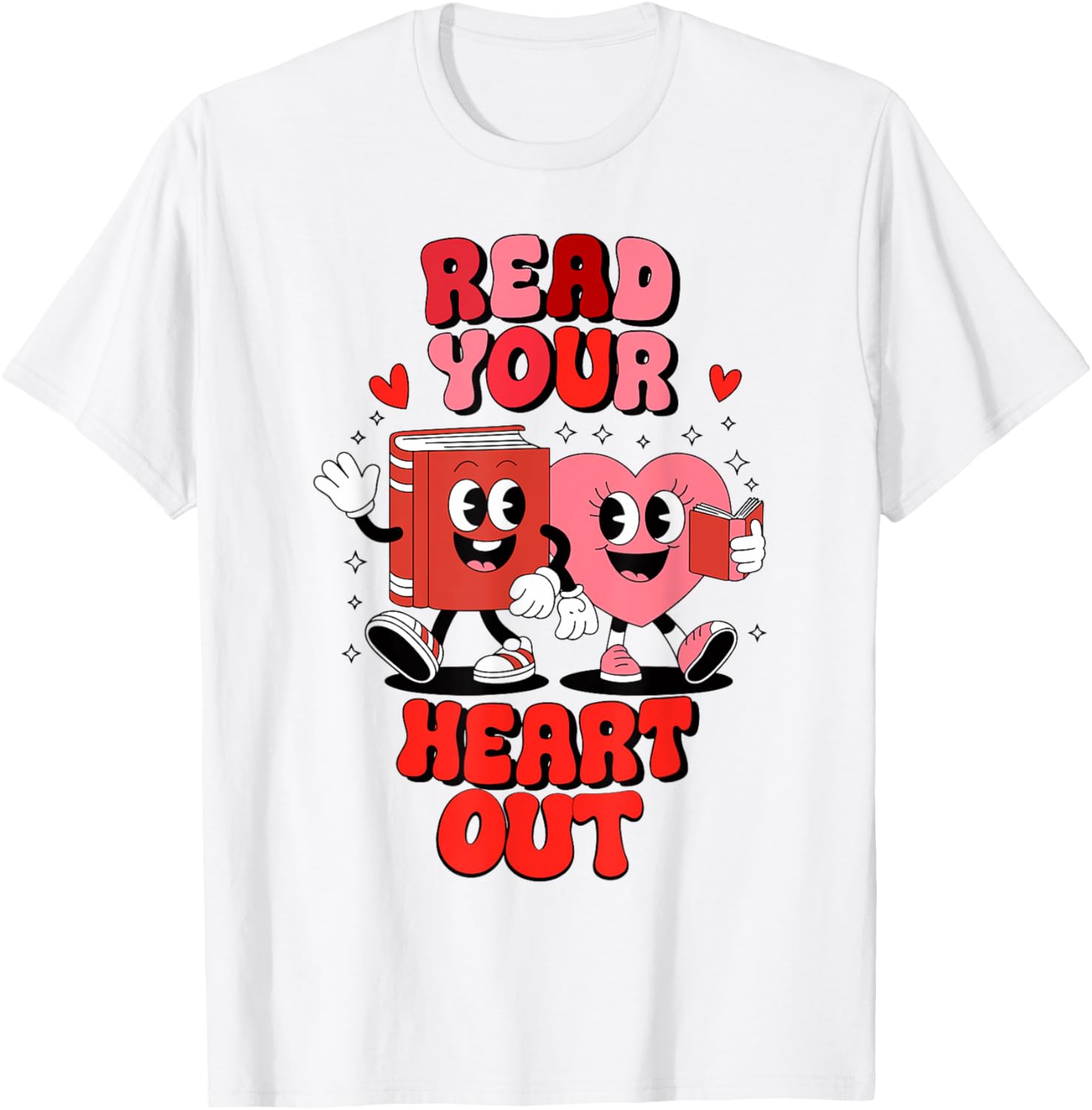 Valentine's Day Bookworm Librarian T-Shirt for Book Lovers - 2
