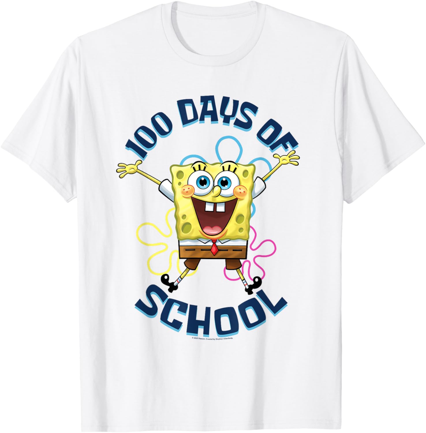 SpongeBob SquarePants 100 Days of School Fun Jump T-Shirt for Kids - 6