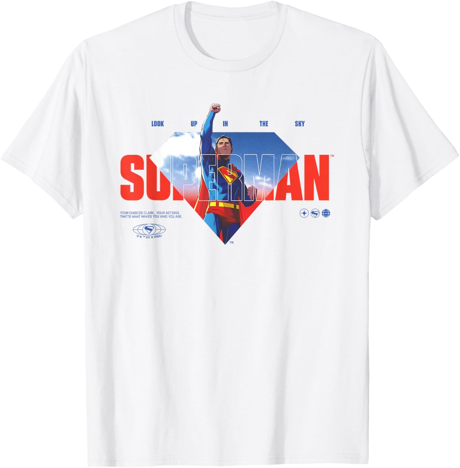 Superman Up In The Sky T-Shirt for Fans - Stylish Apparel for All - 4