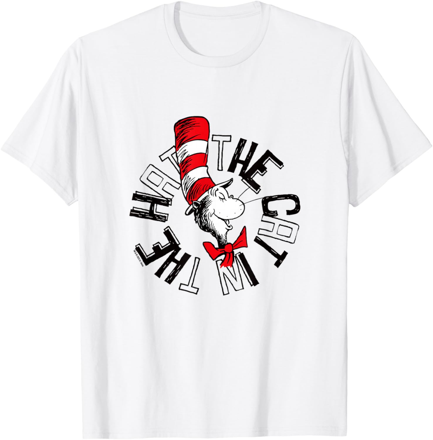 Official Cat in the Hat Circle Logo T-Shirt for Fun and Style - 18