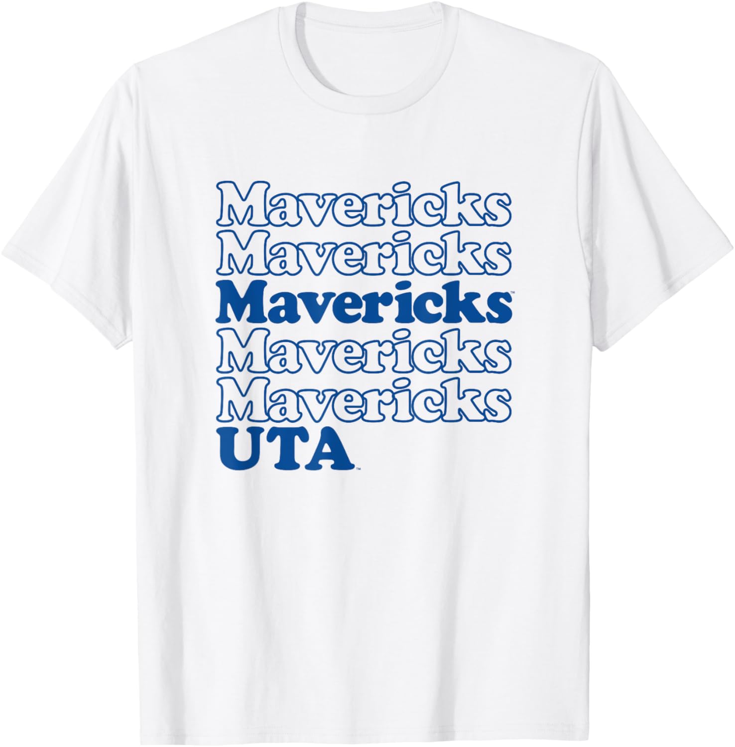 University of Texas at Arlington Mavericks Stacked Spirit T-Shirt for Fans - 2