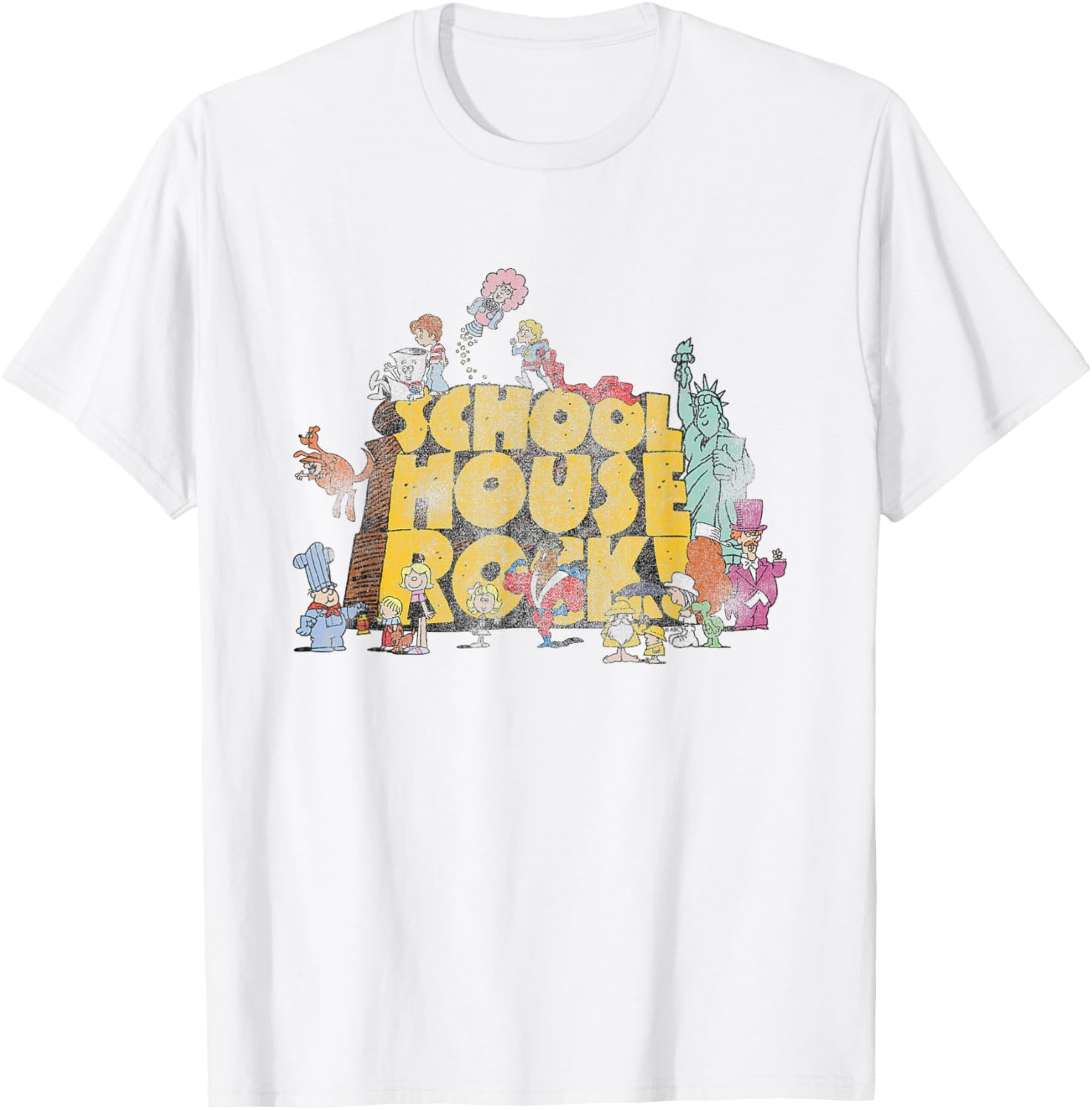Ripple Junction Schoolhouse Rock Classic Cartoon Logo T-Shirt for Fans - 8