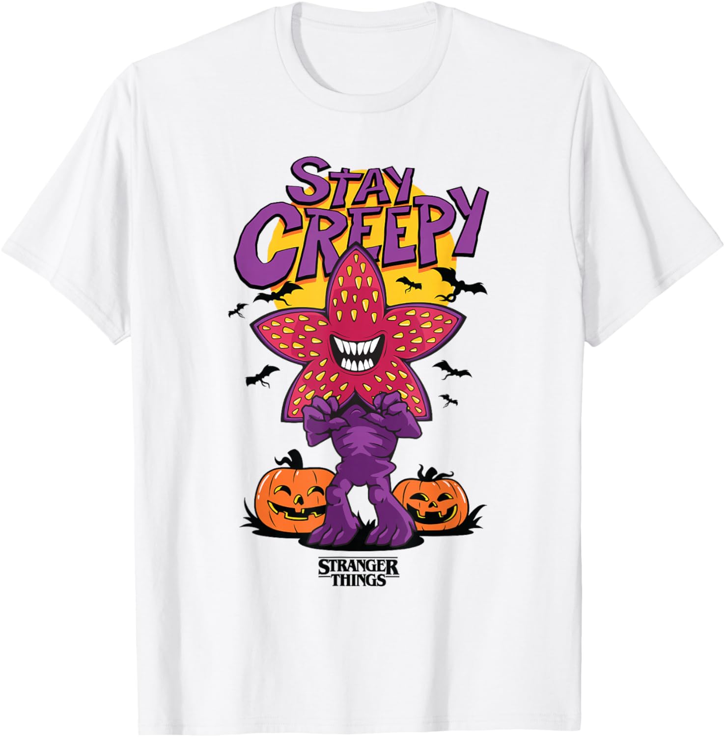 Stay Creepy Cute Demogorgon Smile Poster T-Shirt for Stranger Things Fans - 8