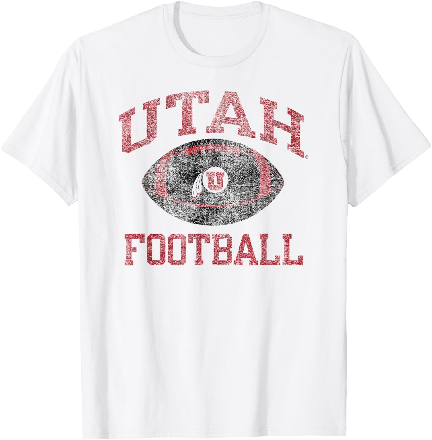 Utah Utes Vintage White T-Shirt for Fans - Classic Sports Apparel - 1