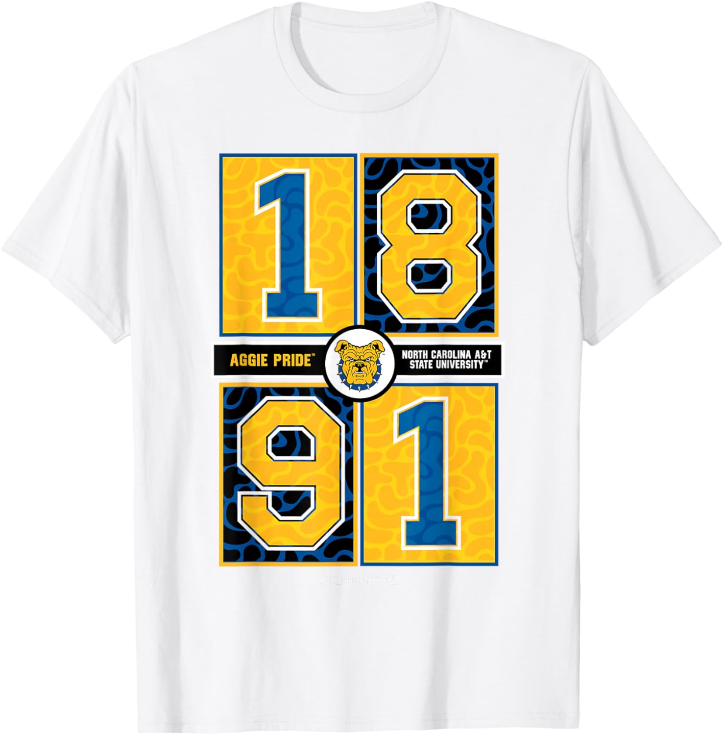 North Carolina A&T State University Aggie Concrete Date T-Shirt for Fans - 6
