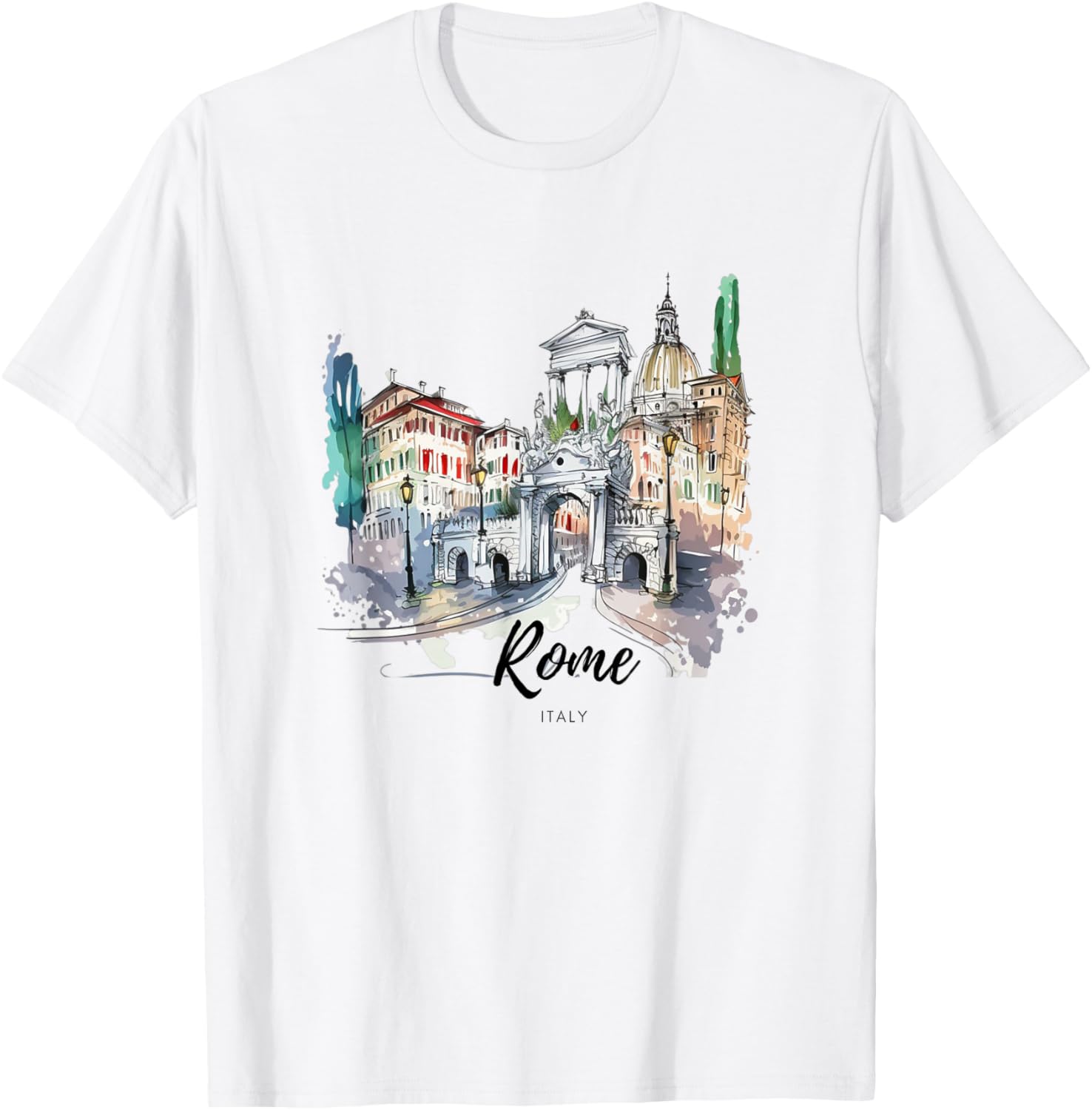 Retro Vintage Italy Rome Summer Souvenir T-Shirt for Travel Lovers - 1