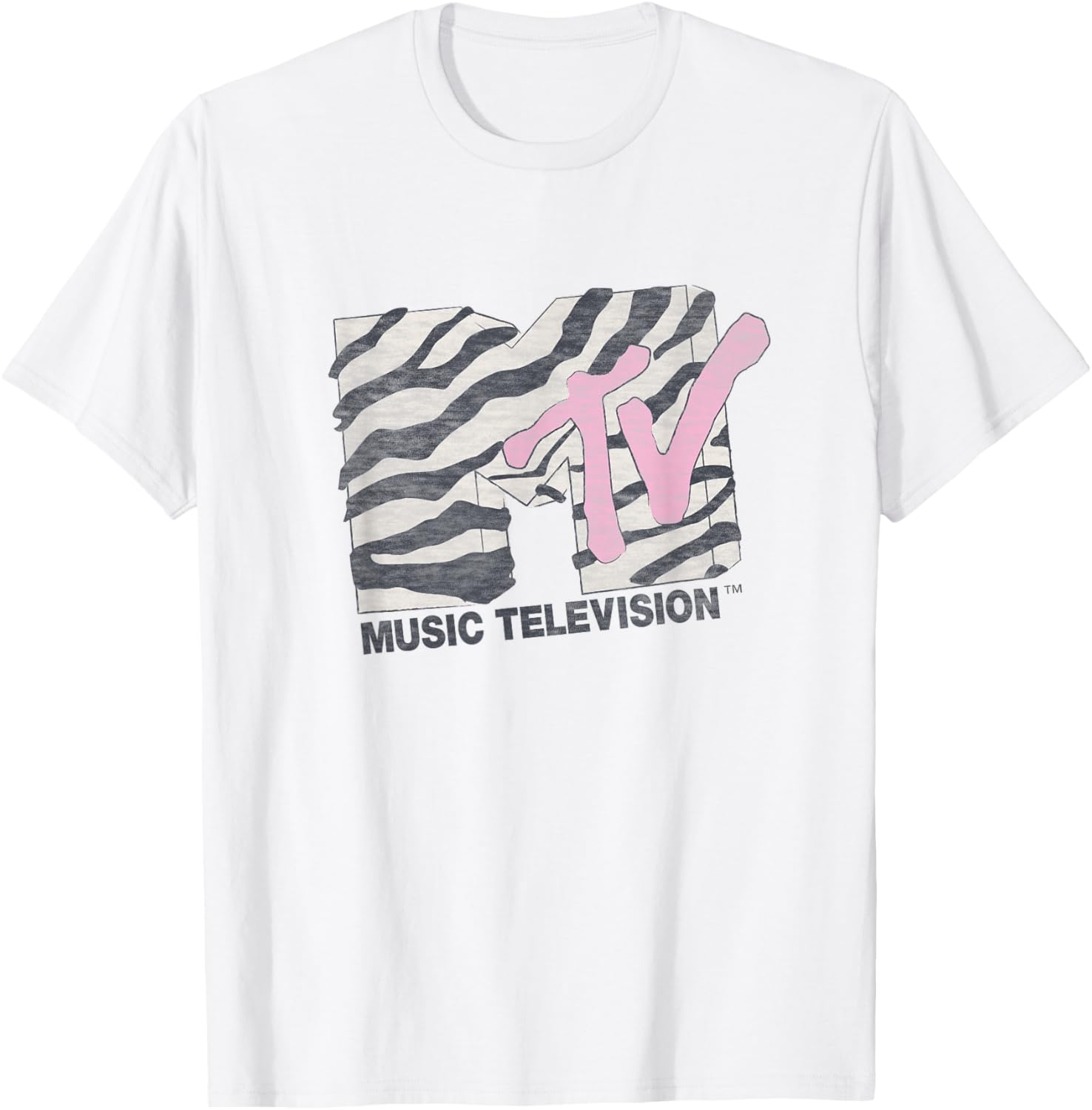Vintage Pink Zebra Print T-Shirt for Stylish Animal Print Lovers - 3
