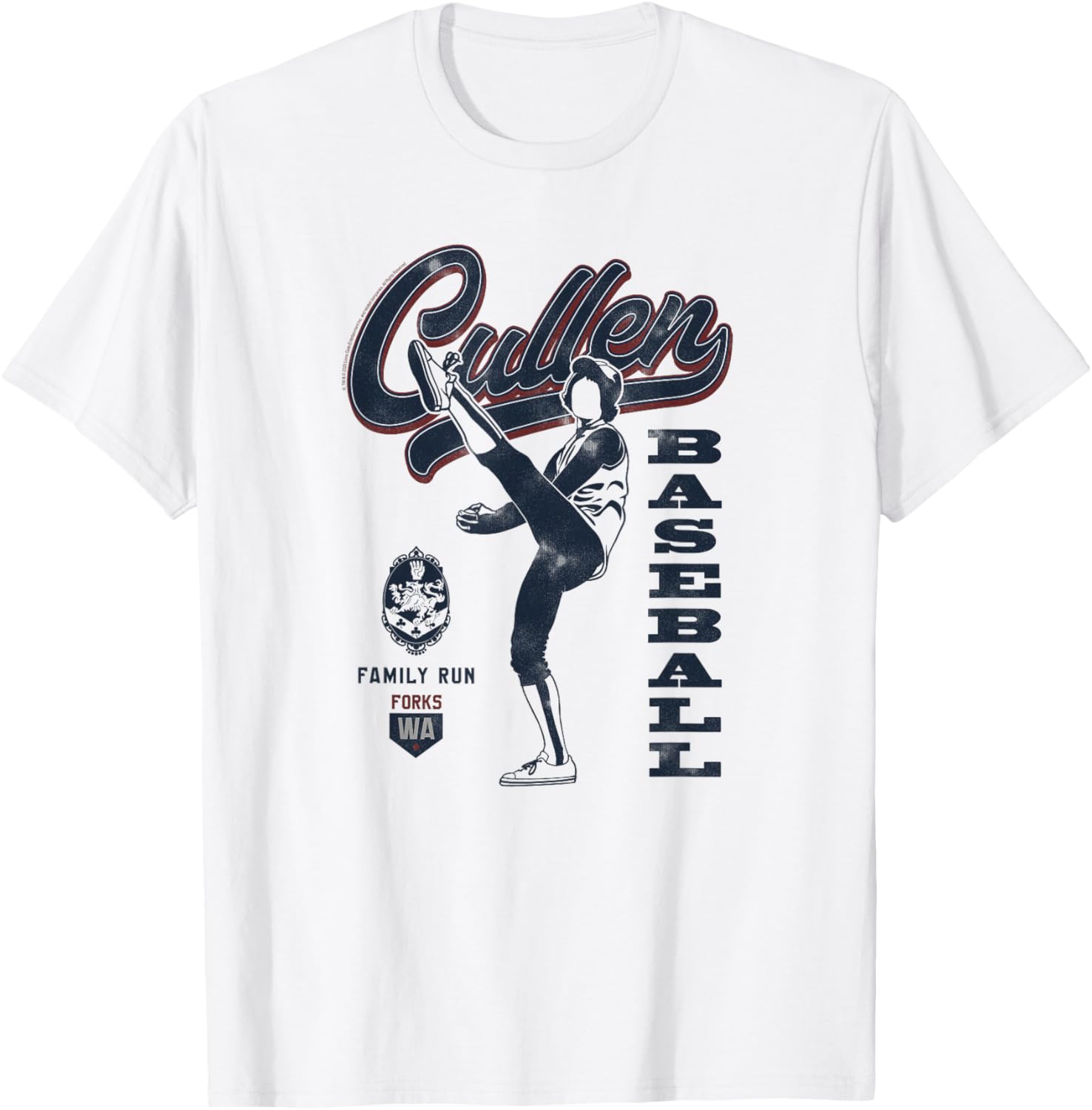 Twilight Saga Cullen Baseball Forks Washington Movie T-Shirt for Fans - 1