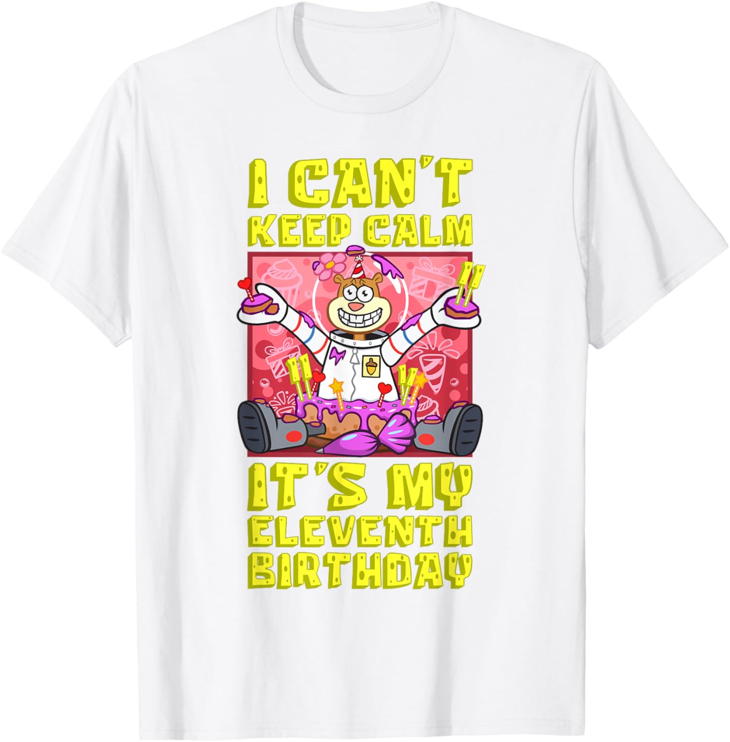 Sandy Birthday Shirt - Mademark x SpongeBob 11th Birthday Gift T-Shirt - 2