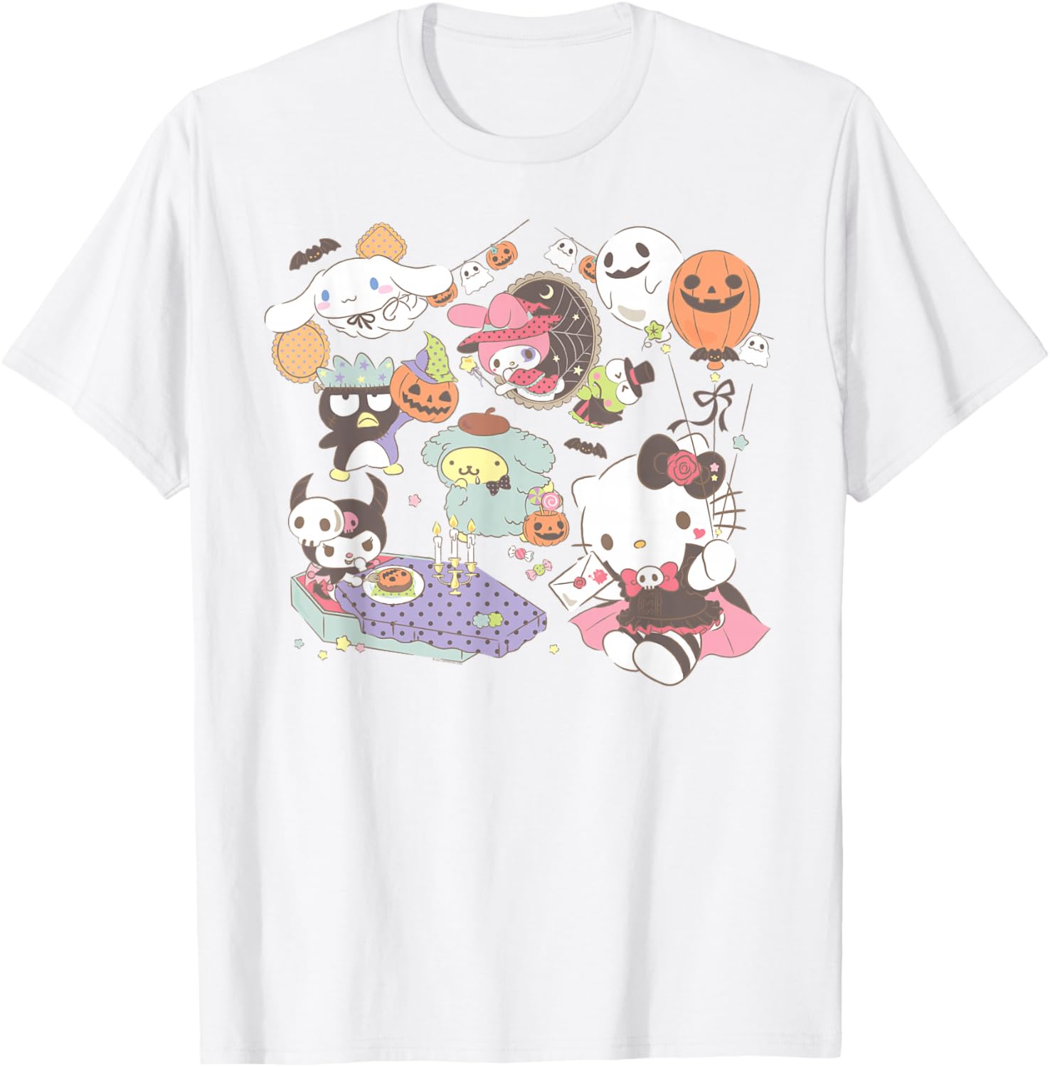 Sanrio Characters Halloween T-Shirt Fun Costume Party Apparel - 8
