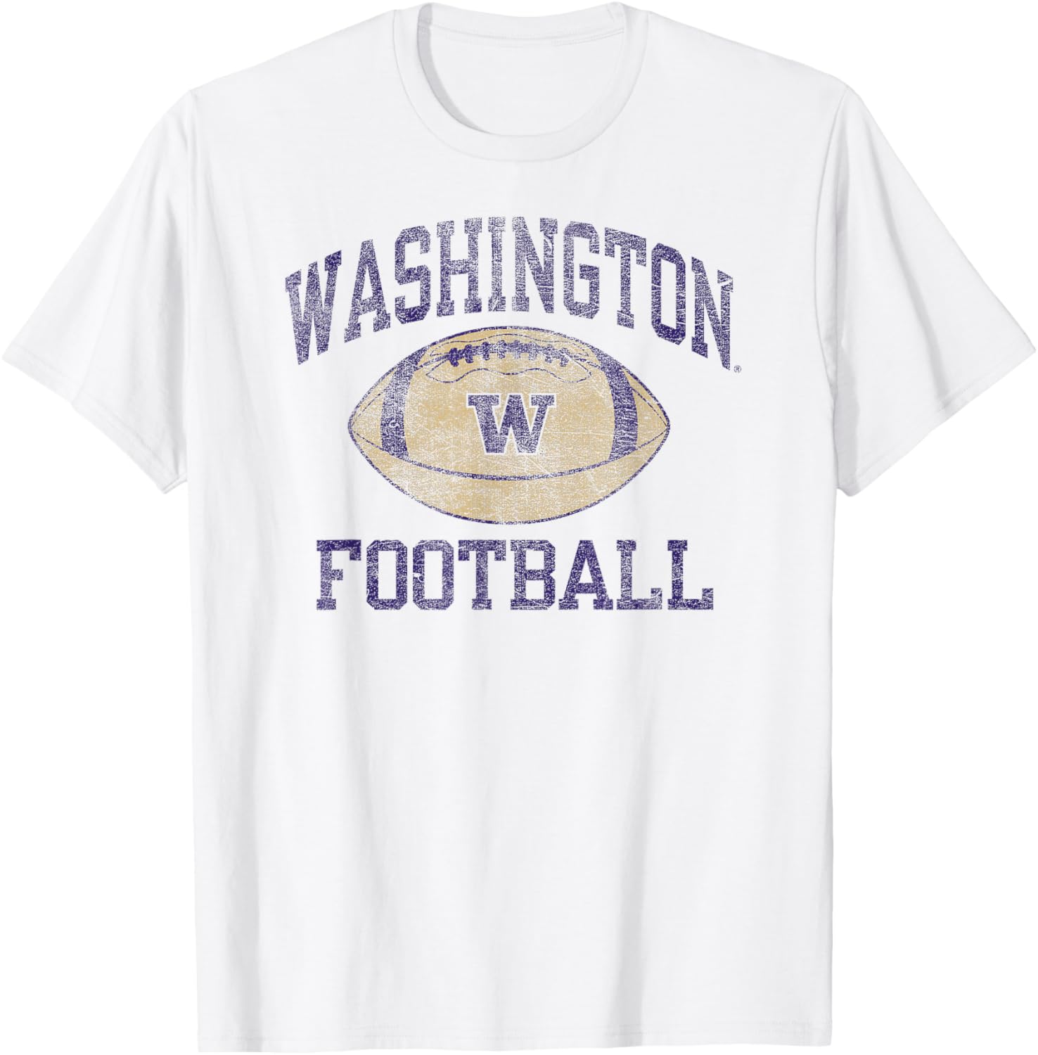 Vintage Washington Huskies Football Intensity White T-Shirt for Fans - 1