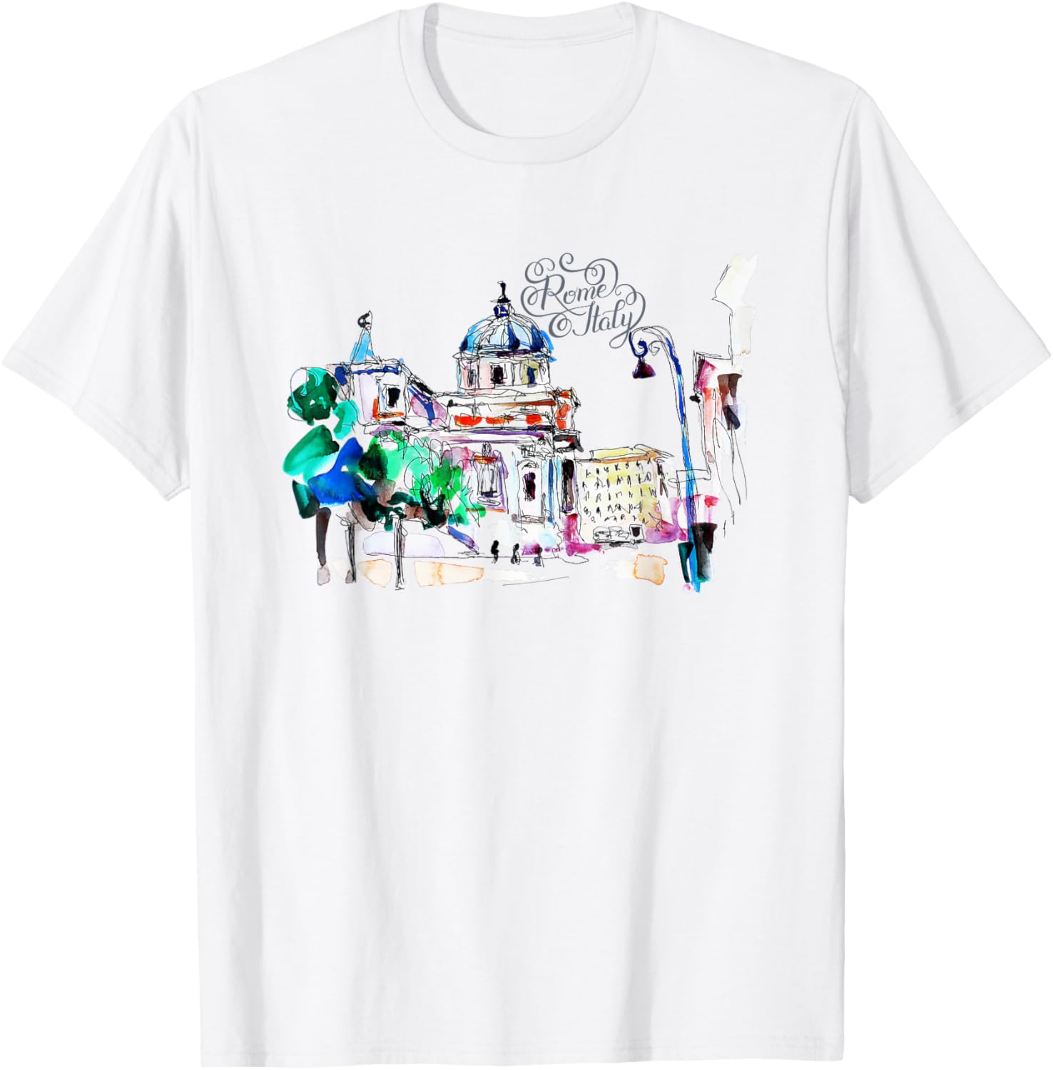 Retro Vintage Rome Italy Souvenir T-Shirt for Travelers and Tourists - 8