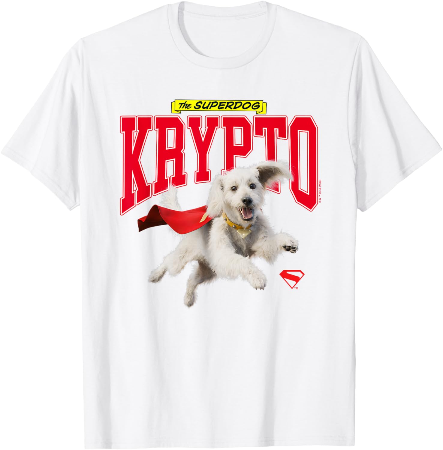 Superman Krypto College T-Shirt for Fans of Comic Book Heroes - 5