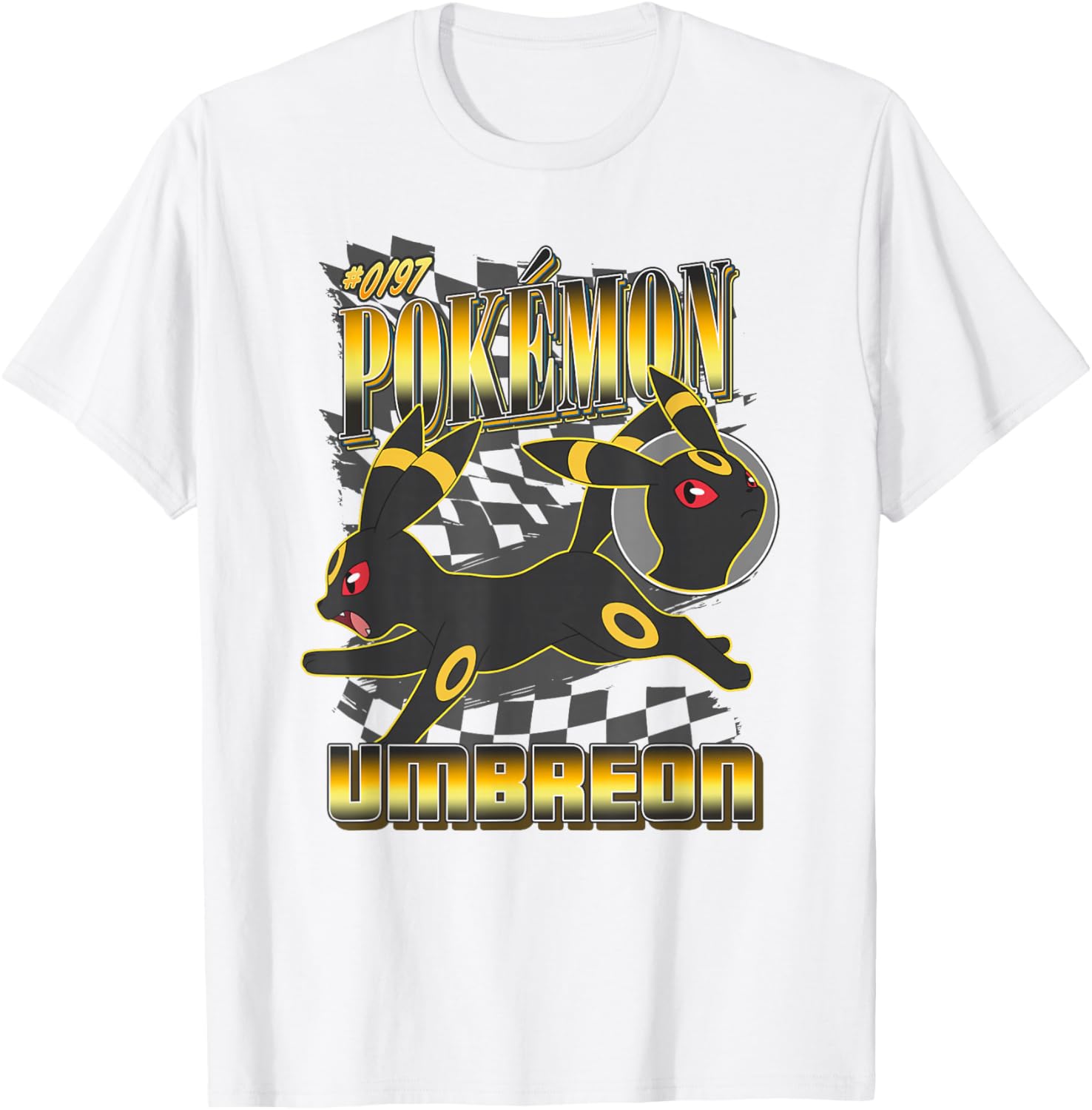 Pokémon 0197 Umbreon Racing Style Poster T-Shirt for Fans and Collectors - 3