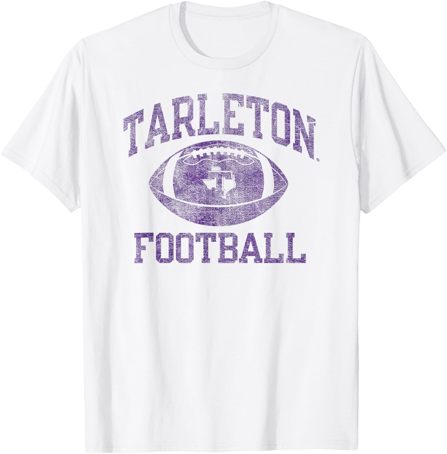 Tarleton State Texans Football Intensity White T-Shirt for Fans - 1