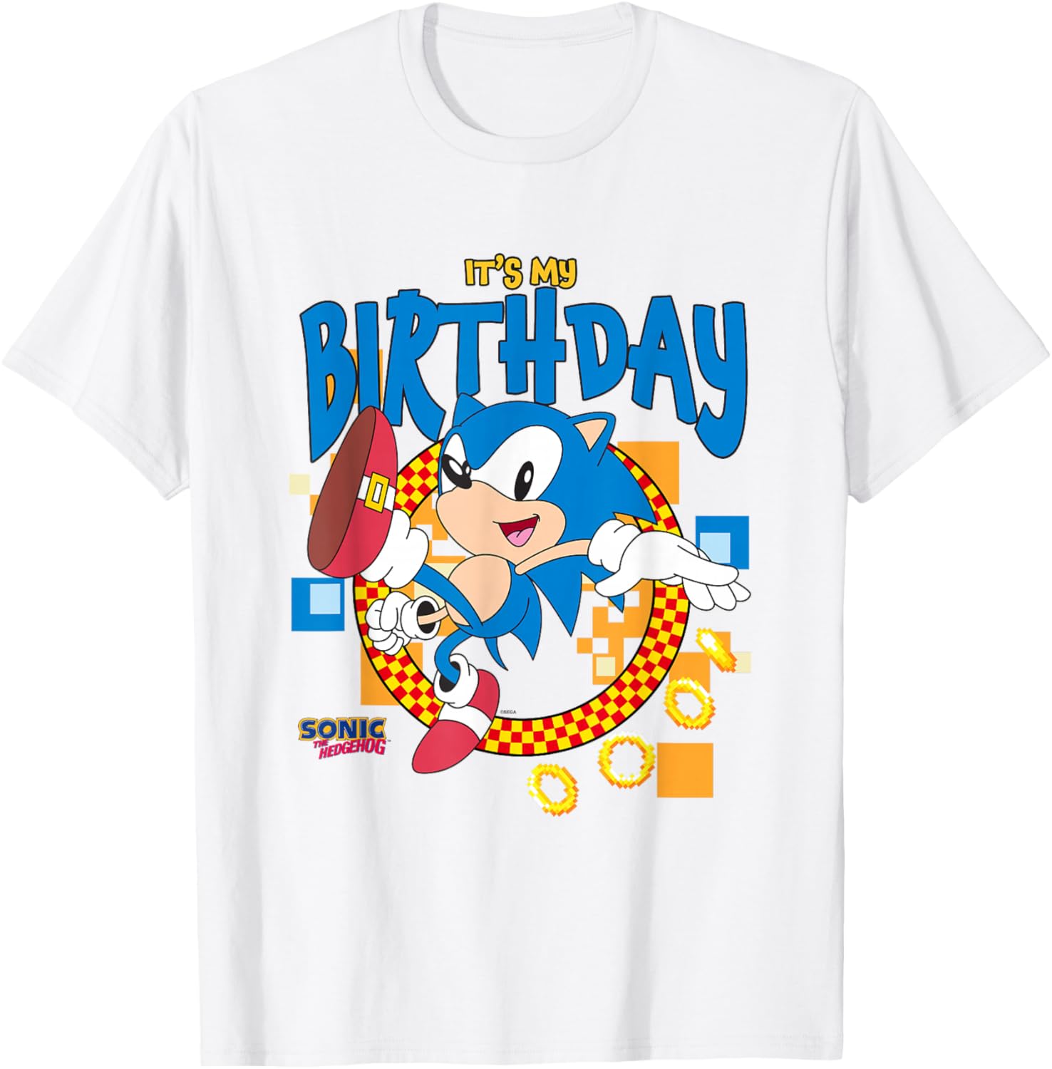 Sonic The Hedgehog Birthday T-Shirt for Fun Celebrations and Parties - 2