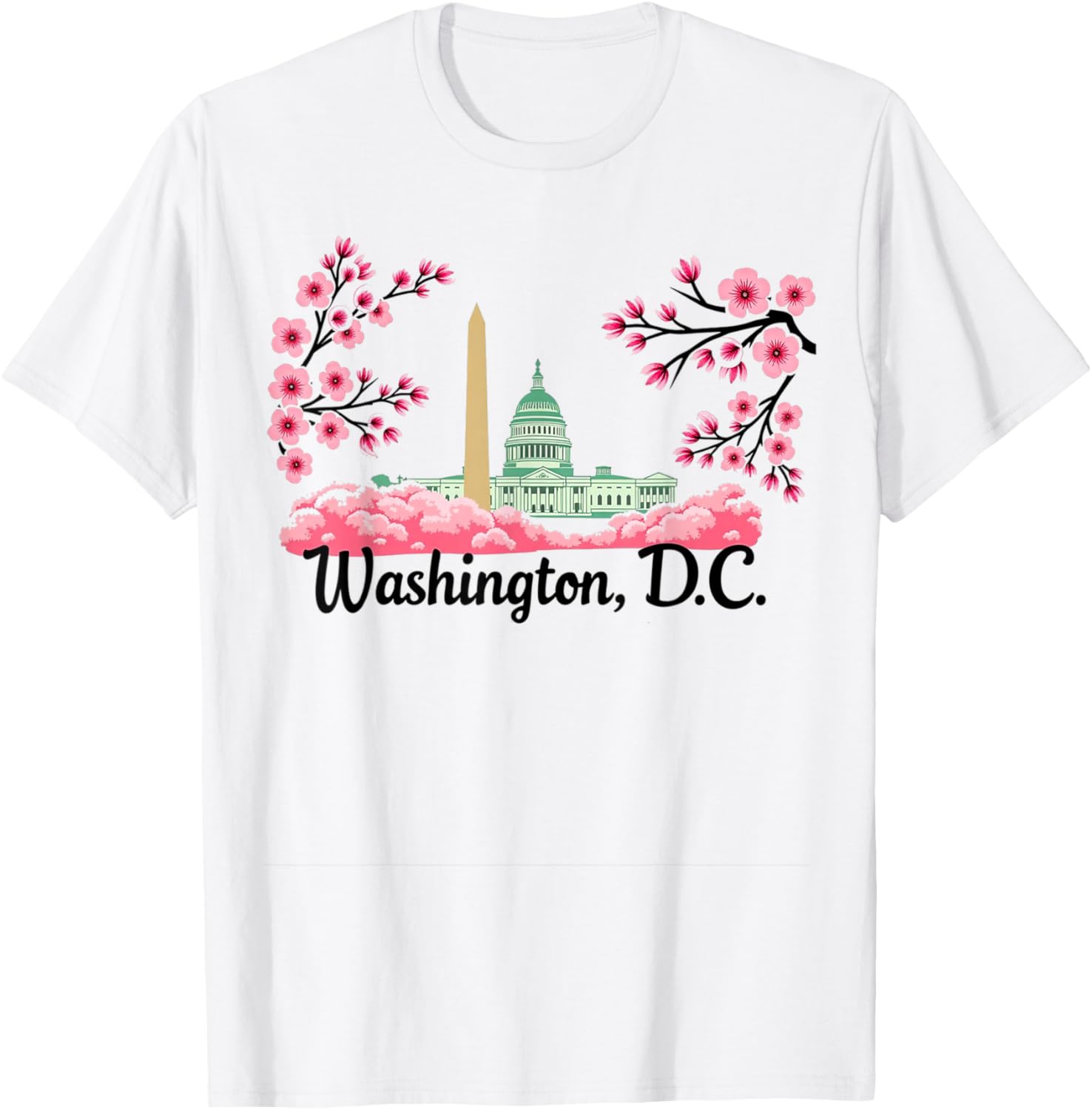 Washington DC Cherry Blossoms T-Shirt Perfect Souvenir Gift for All - 7