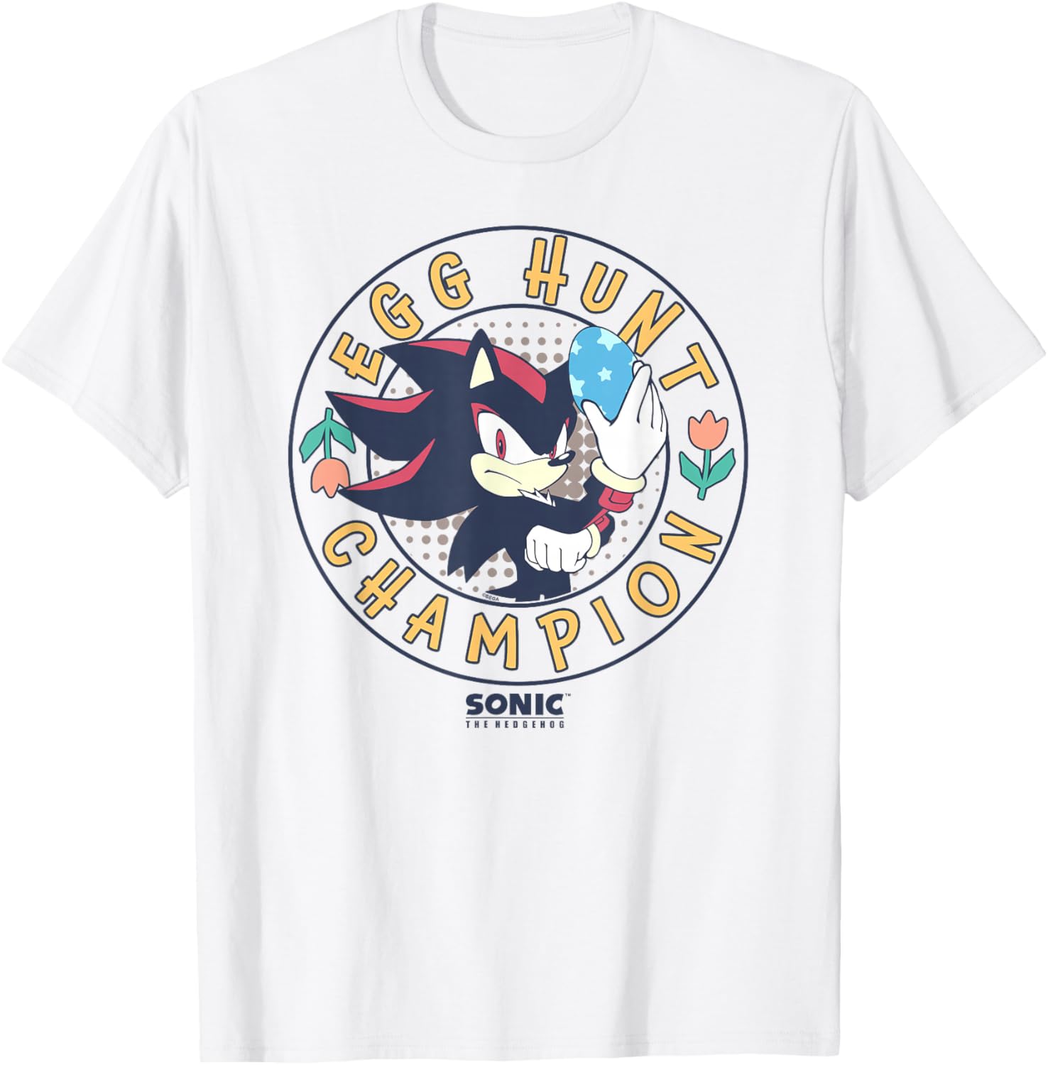 Sonic the Hedgehog Easter Shadow Egg Hunt Champion T-Shirt for Fans - 6