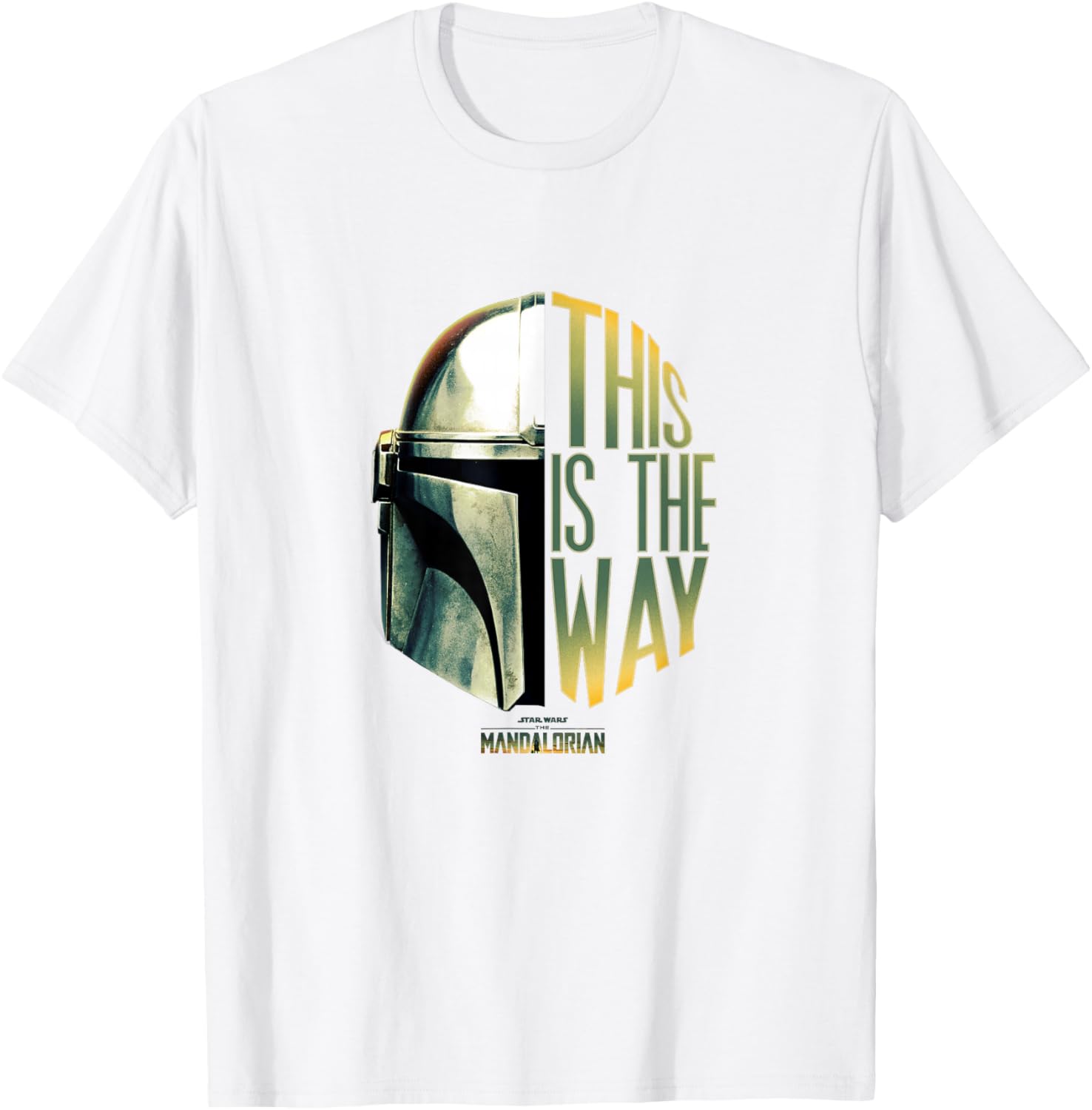 Star Wars The Mandalorian This Is The Way Helmet Logo T-Shirt for Fans - 8
