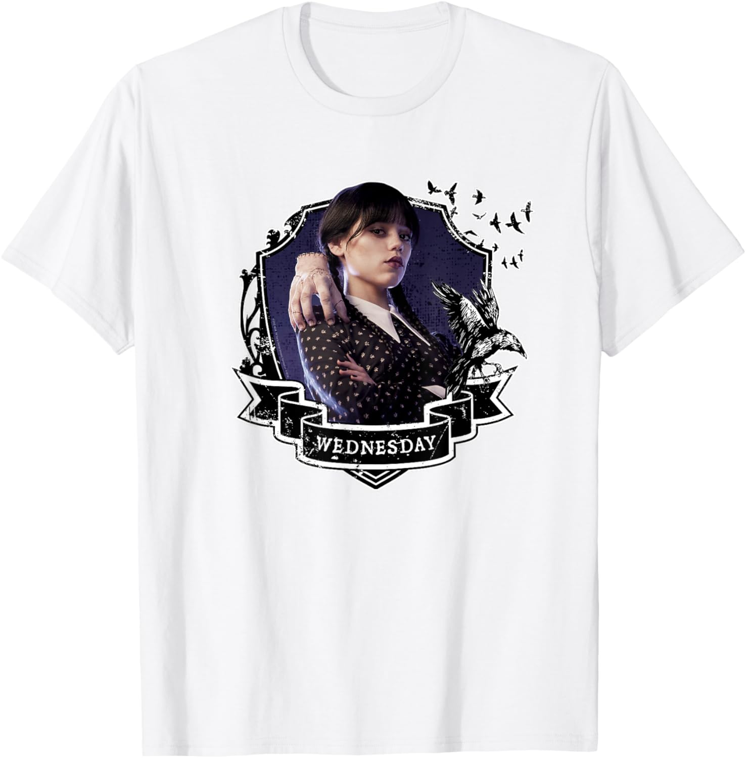Wednesday Nevermore Graphic T-Shirt for Fans of Iconic Wednesday Style - 15
